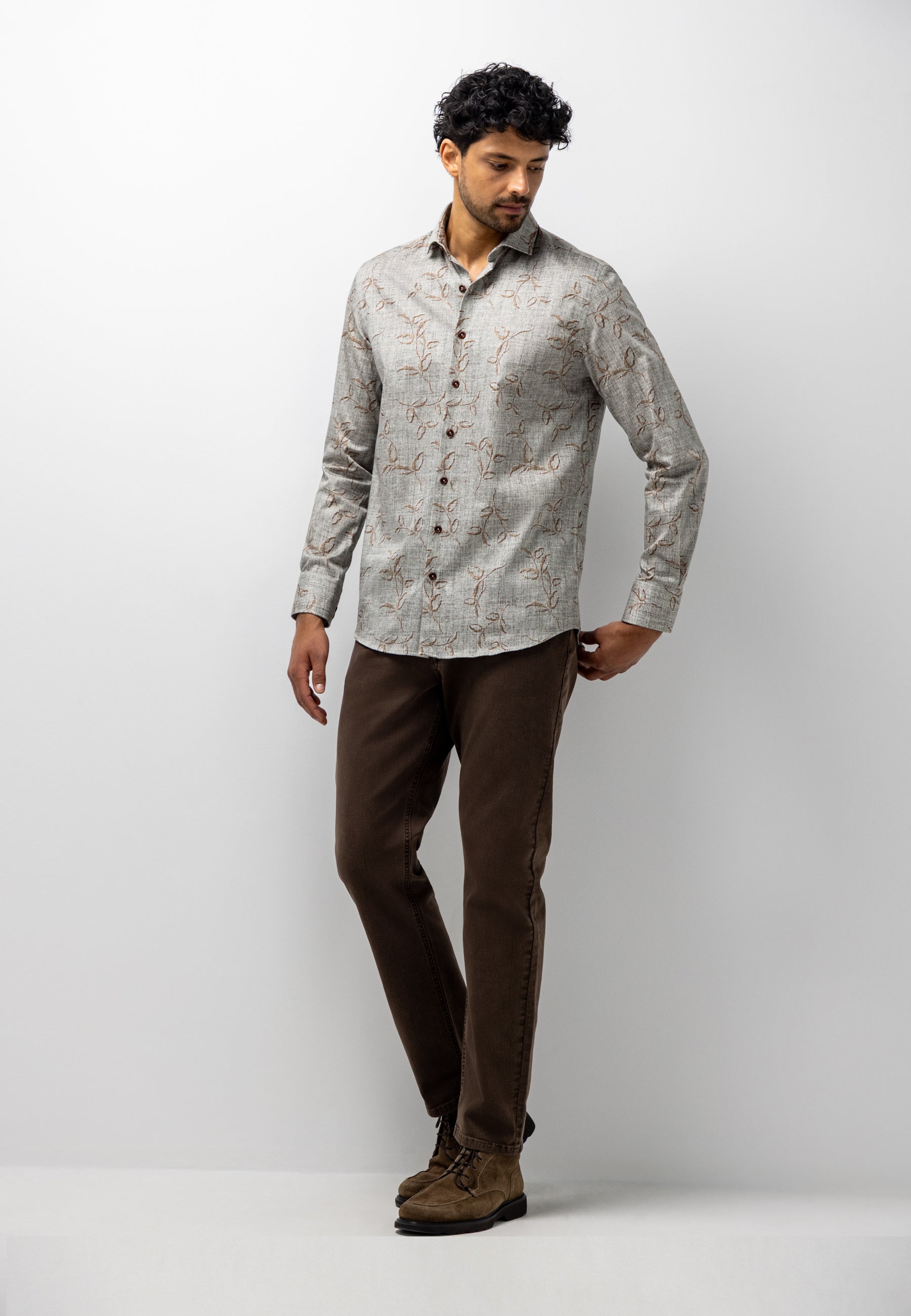 Chemise extensible en coton biologique