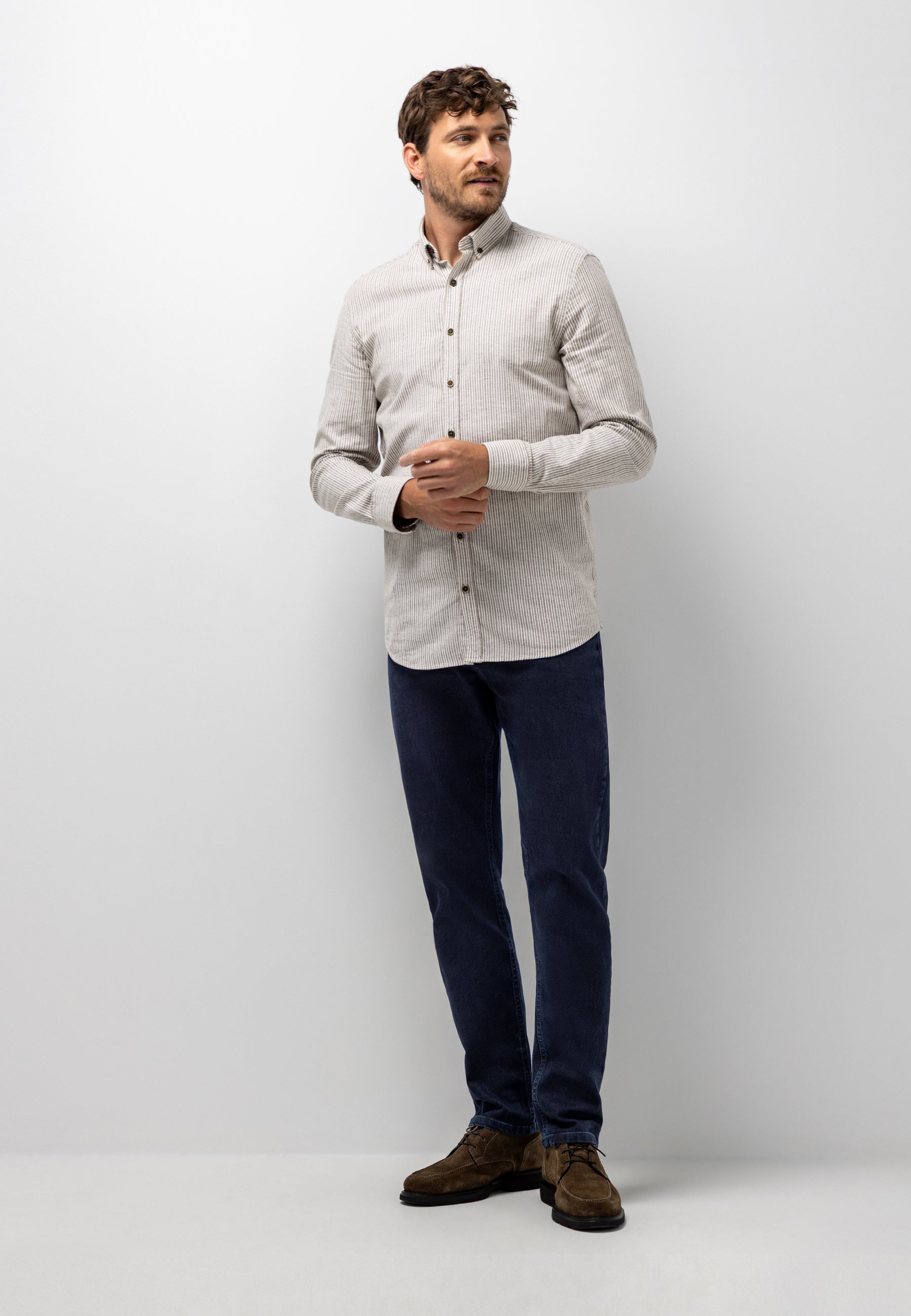 Chemise rayée en coton biologique