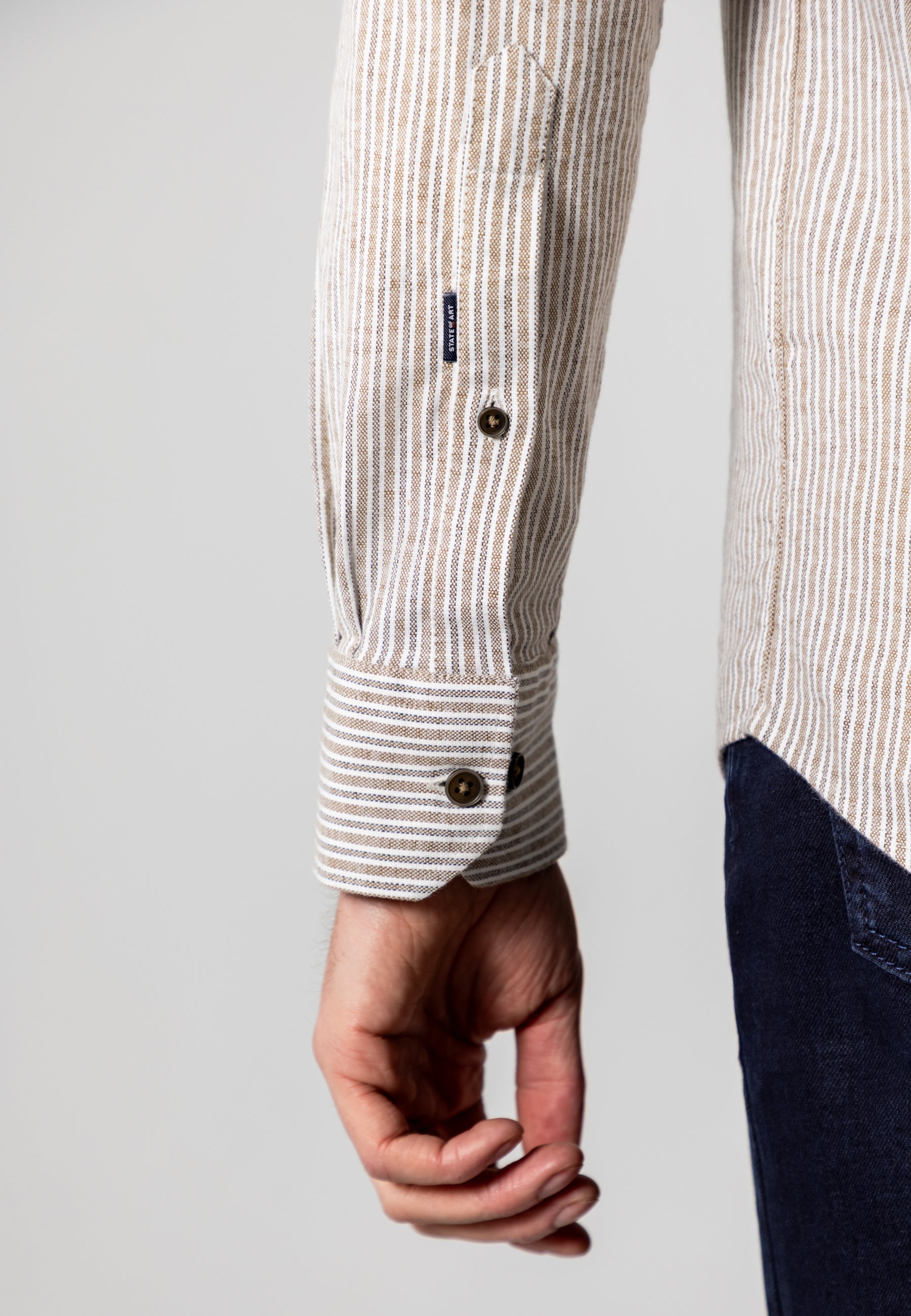 Chemise rayée en coton biologique