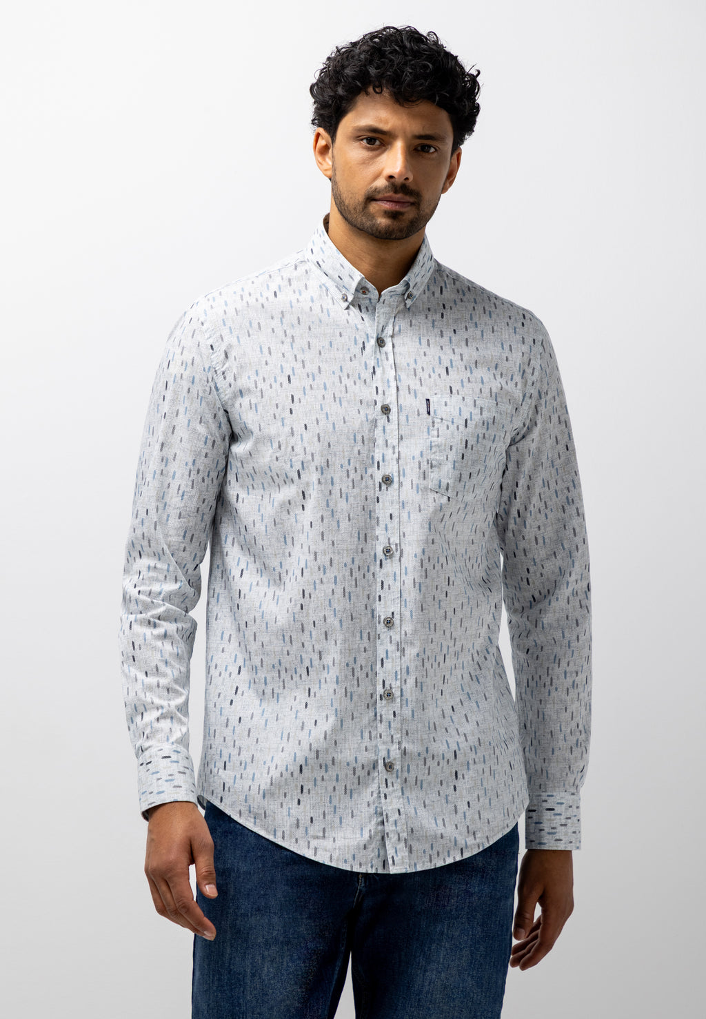 Chemise en popeline avec poche poitrine