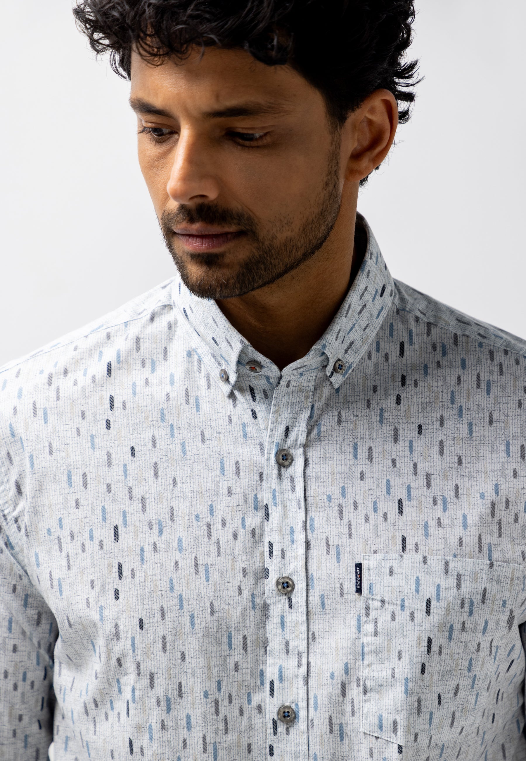 Chemise en popeline avec poche poitrine