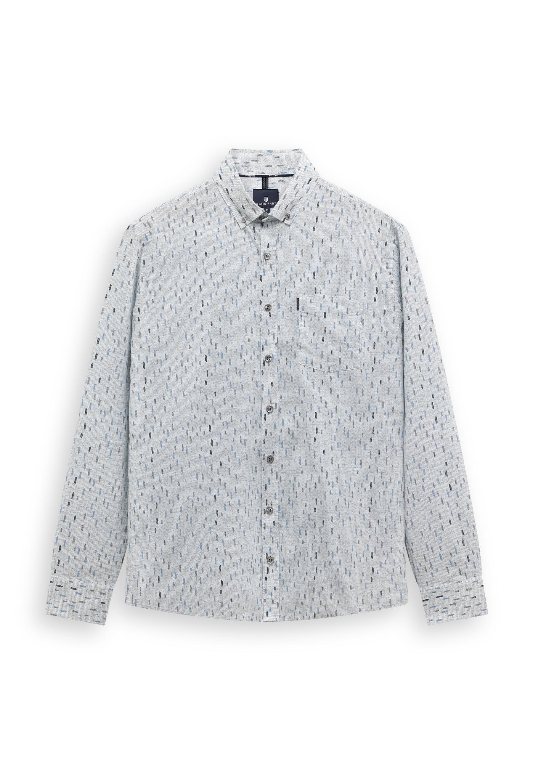 Chemise en popeline avec poche poitrine