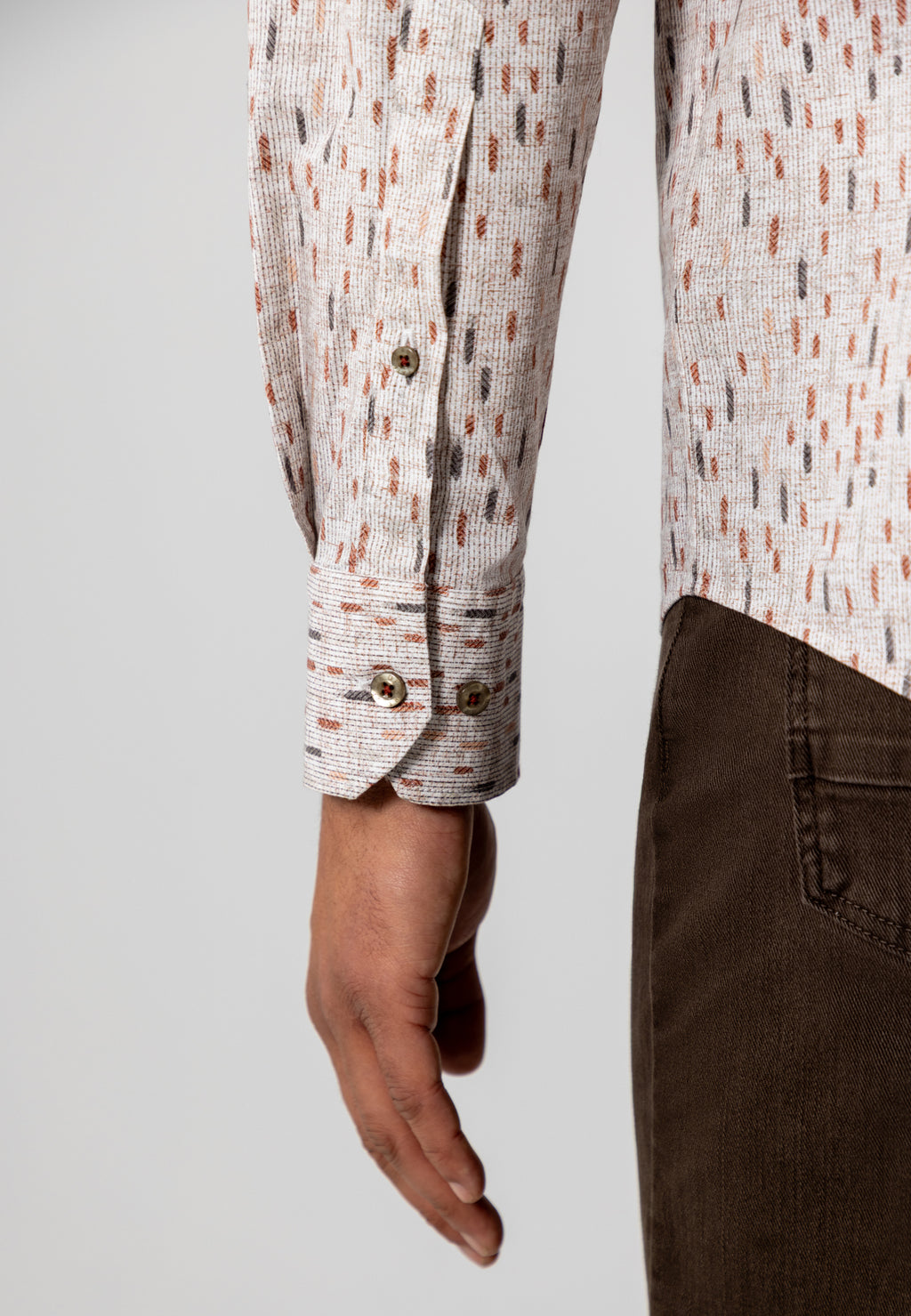 Chemise en popeline avec poche poitrine