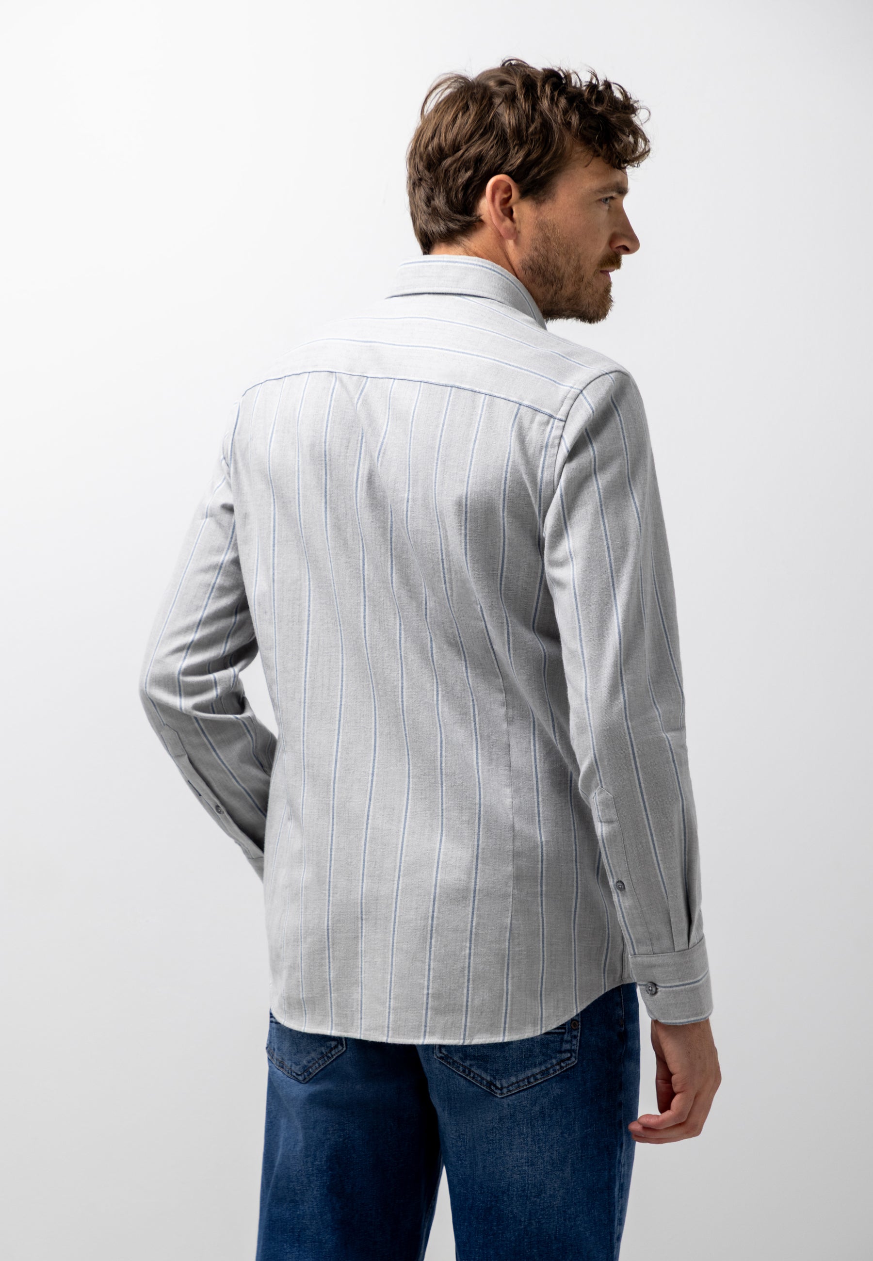 Chemise rayée en coton bio