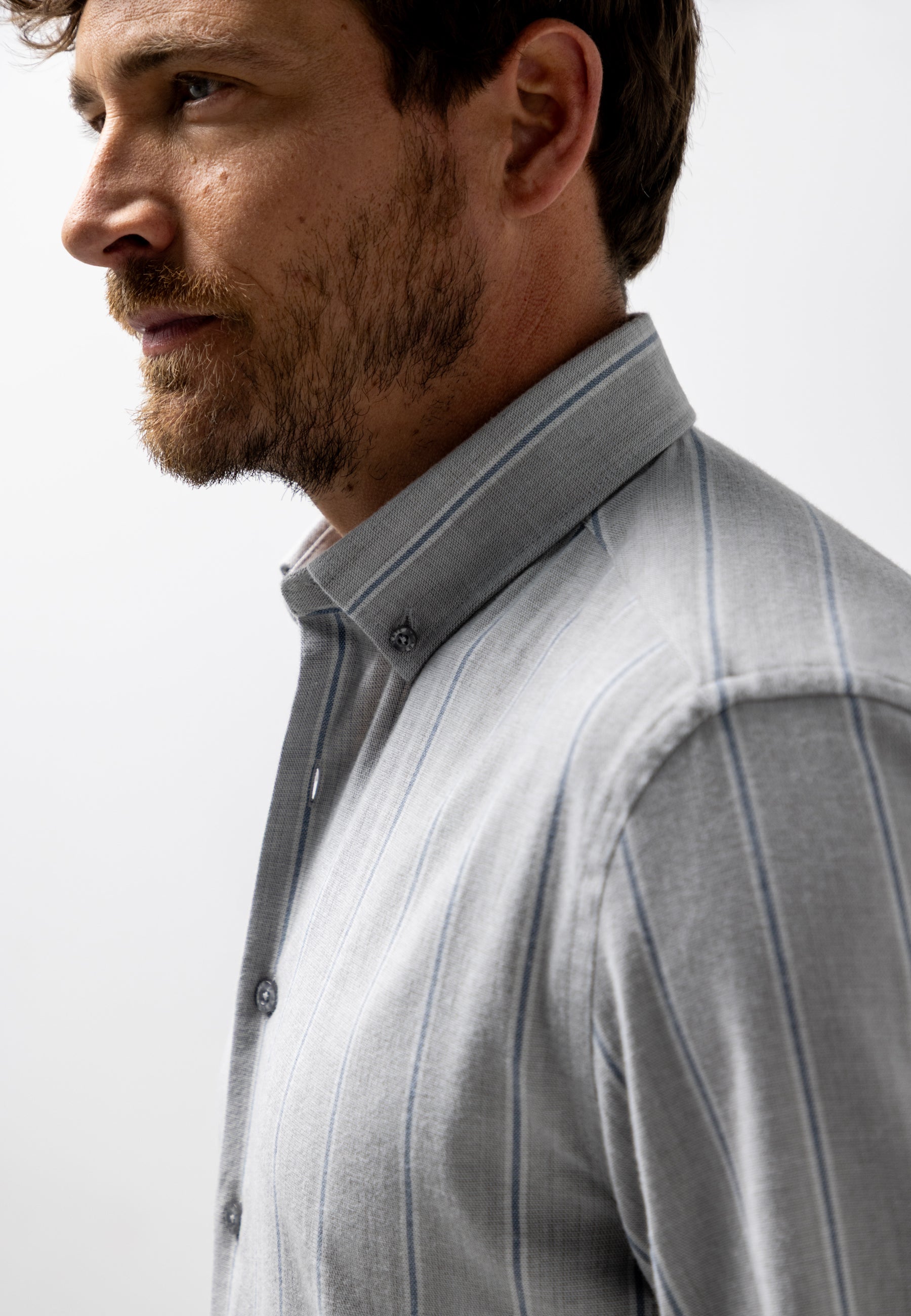 Chemise rayée en coton bio
