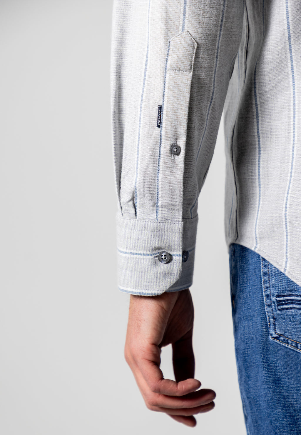 Chemise rayée en coton bio
