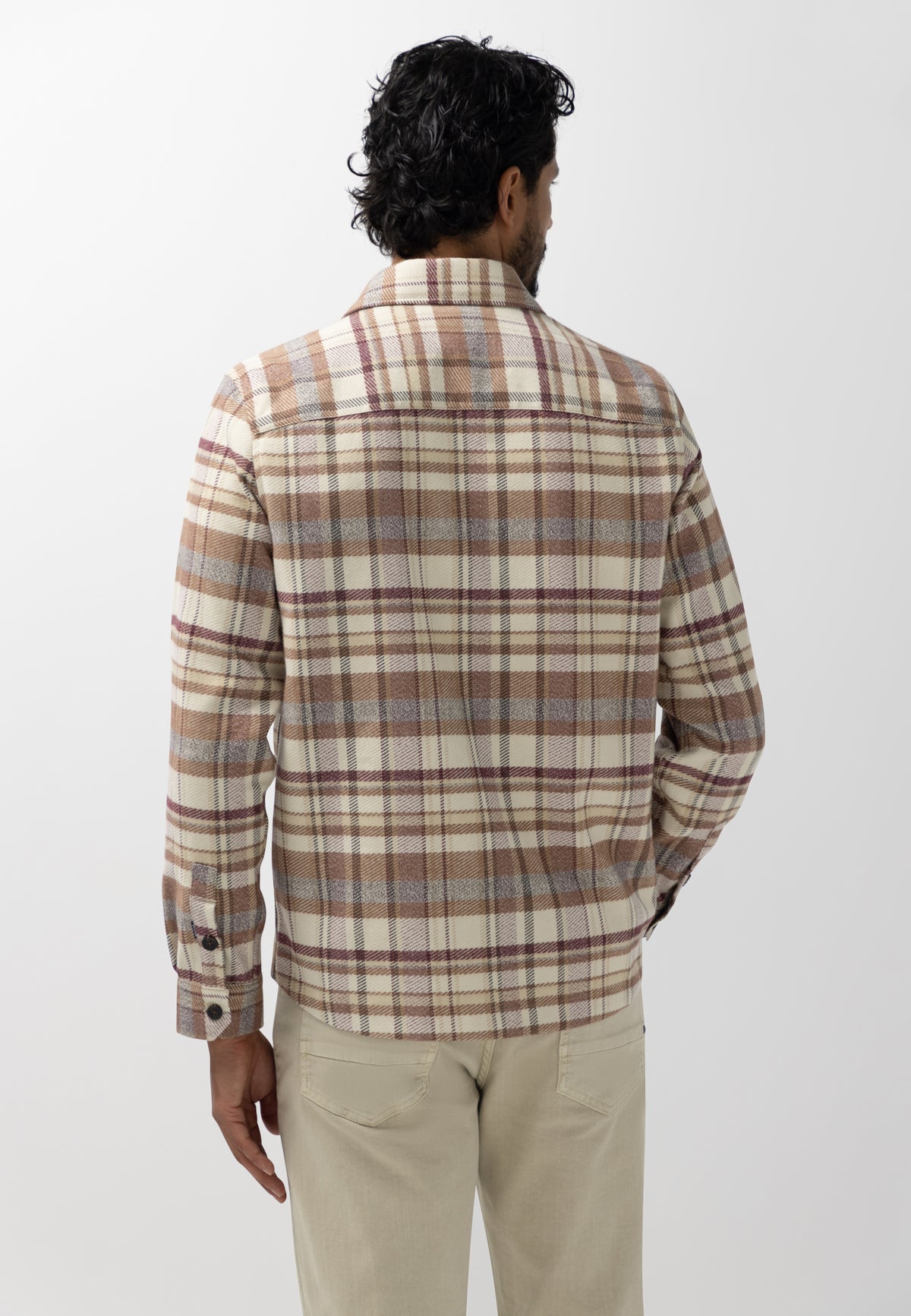 Overshirt van katoen met ruitdessin