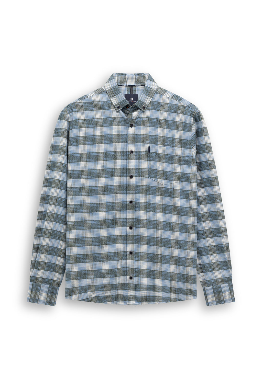 Chemise à carreaux en coton biologique