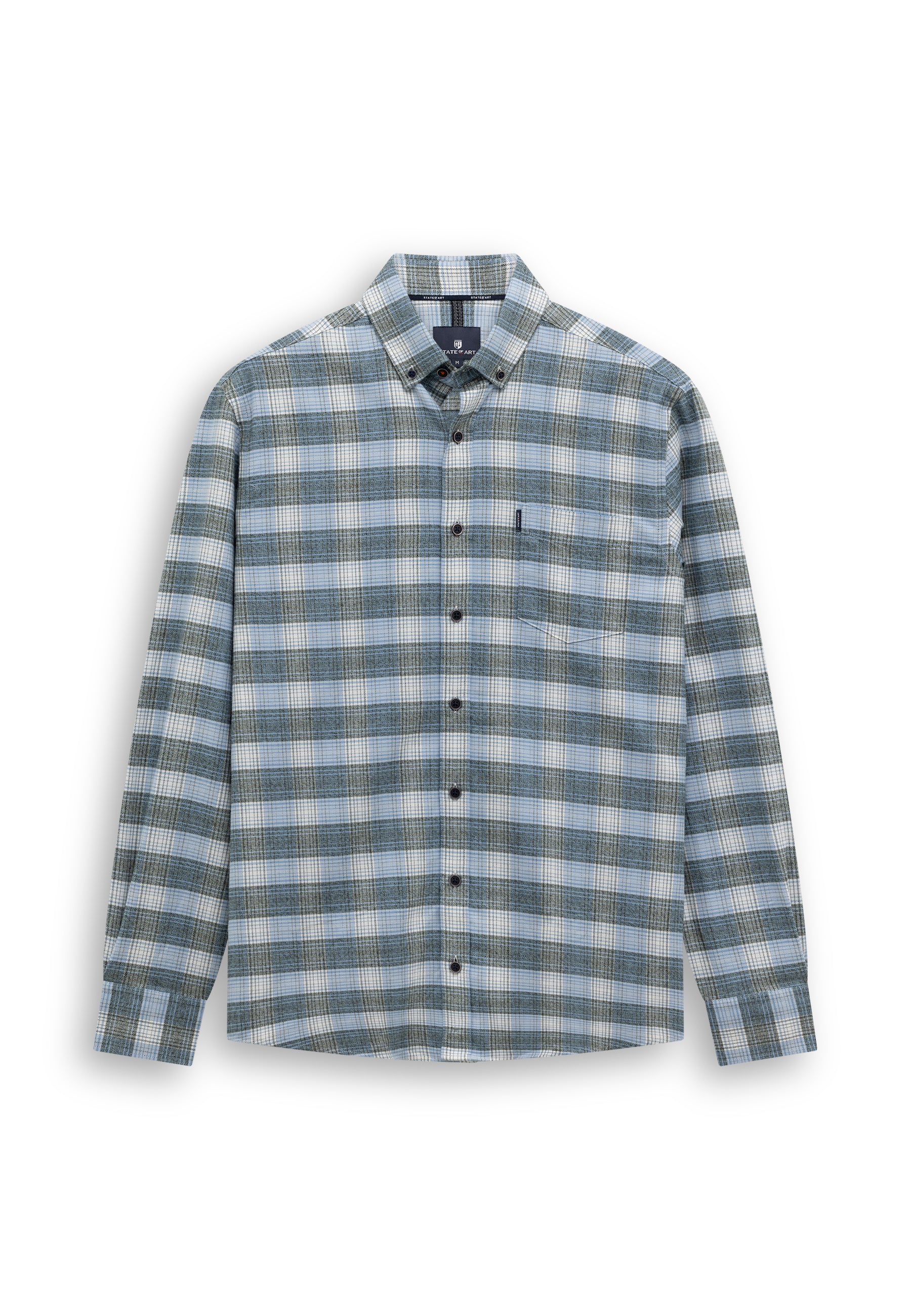 Chemise à carreaux en coton biologique