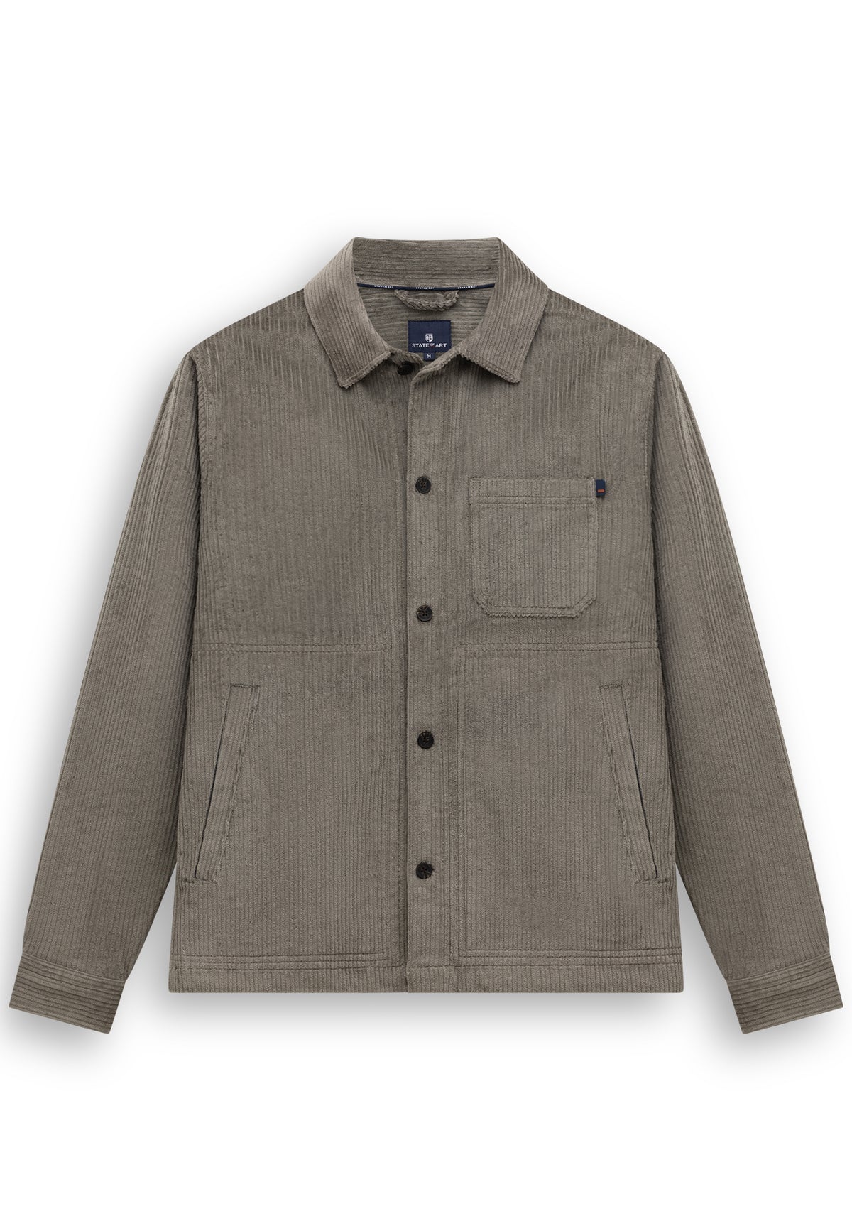 Overshirt van corduroystof