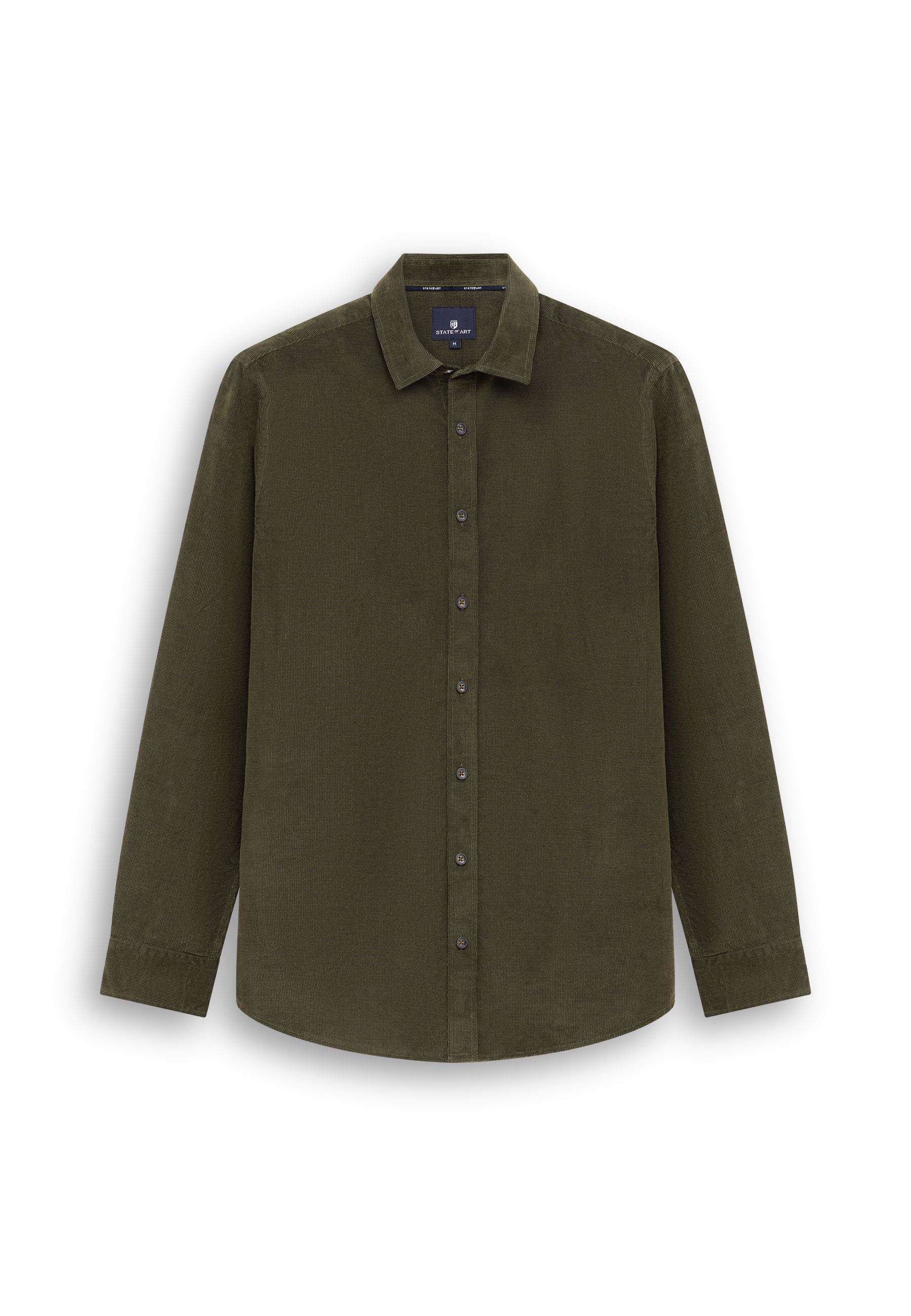 Chemise en velours à motif chiné