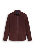 Chemise en velours à motif chiné