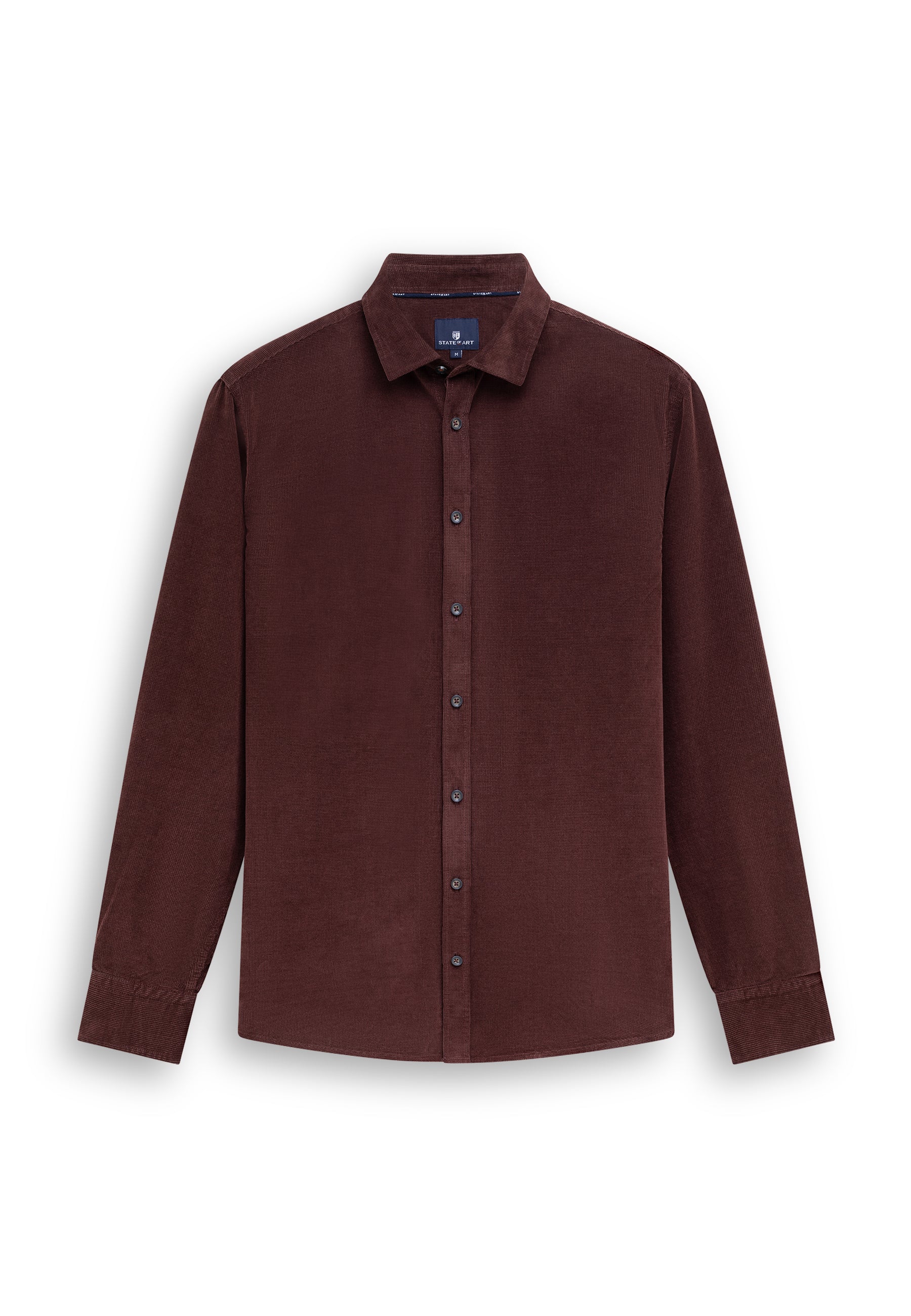Chemise en velours à motif chiné
