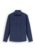 Chemise en velours à motif chiné