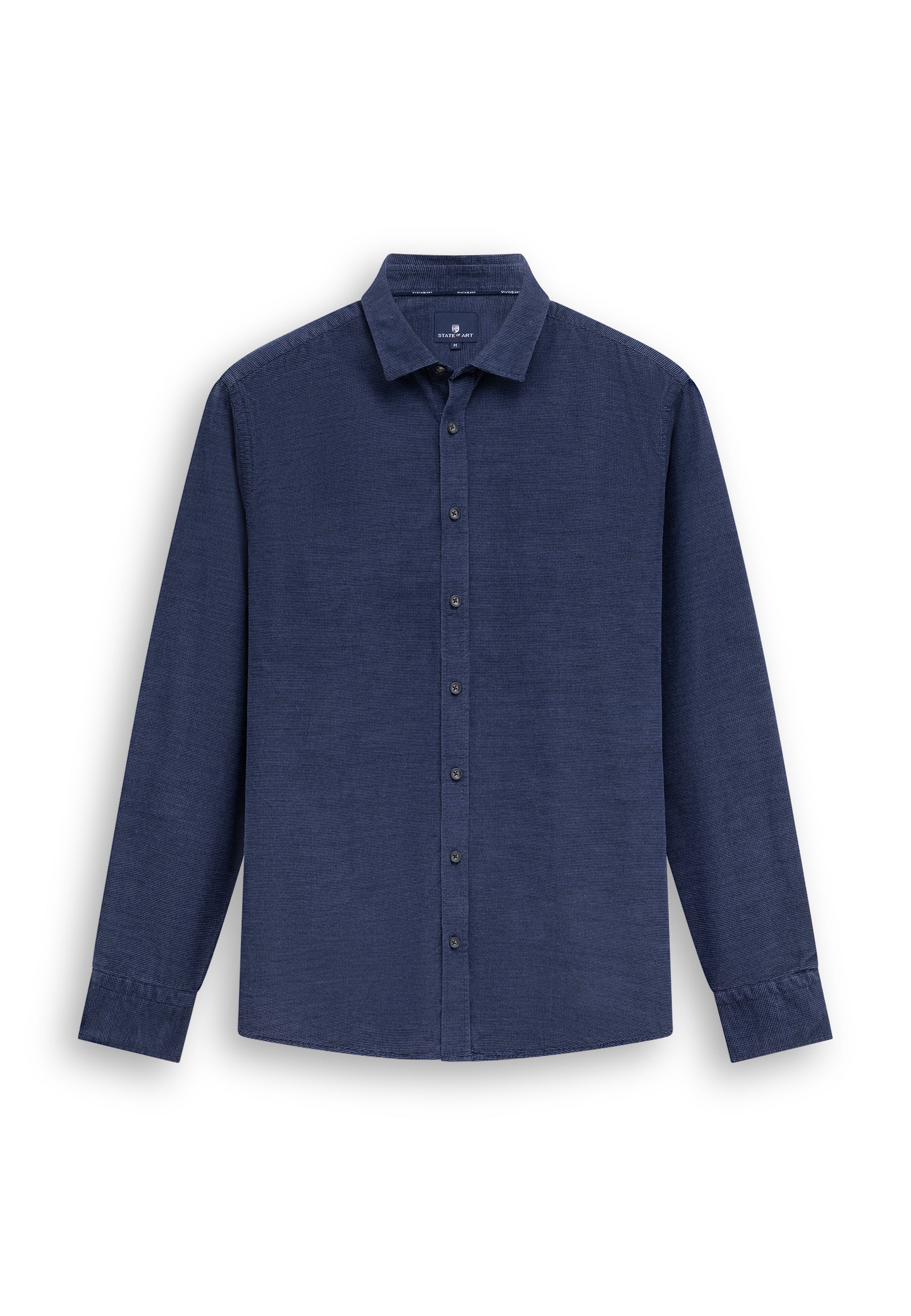 Chemise en velours à motif chiné