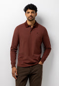 Jersey polo van katoen