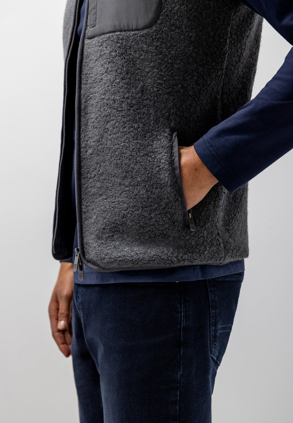 Gilet en tissu teddy