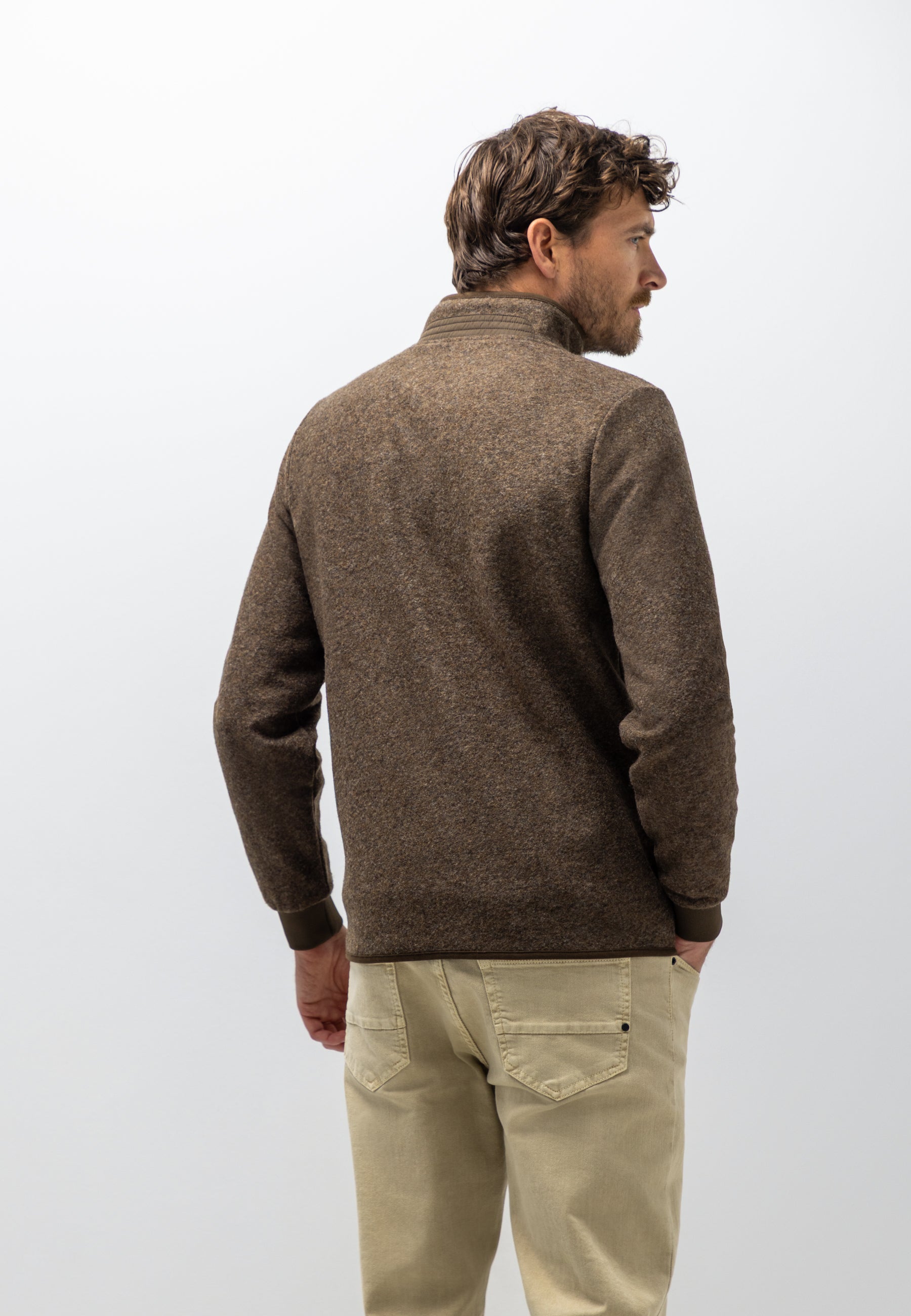 Cardigan molletonné chiné