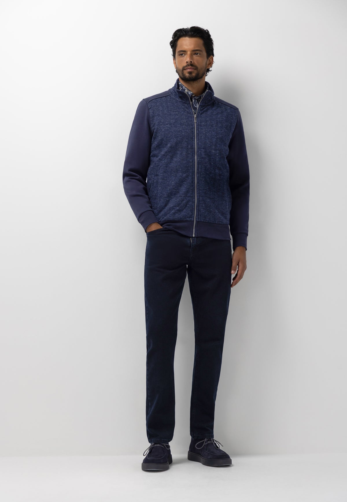 Dubbelgebreid sweatvest