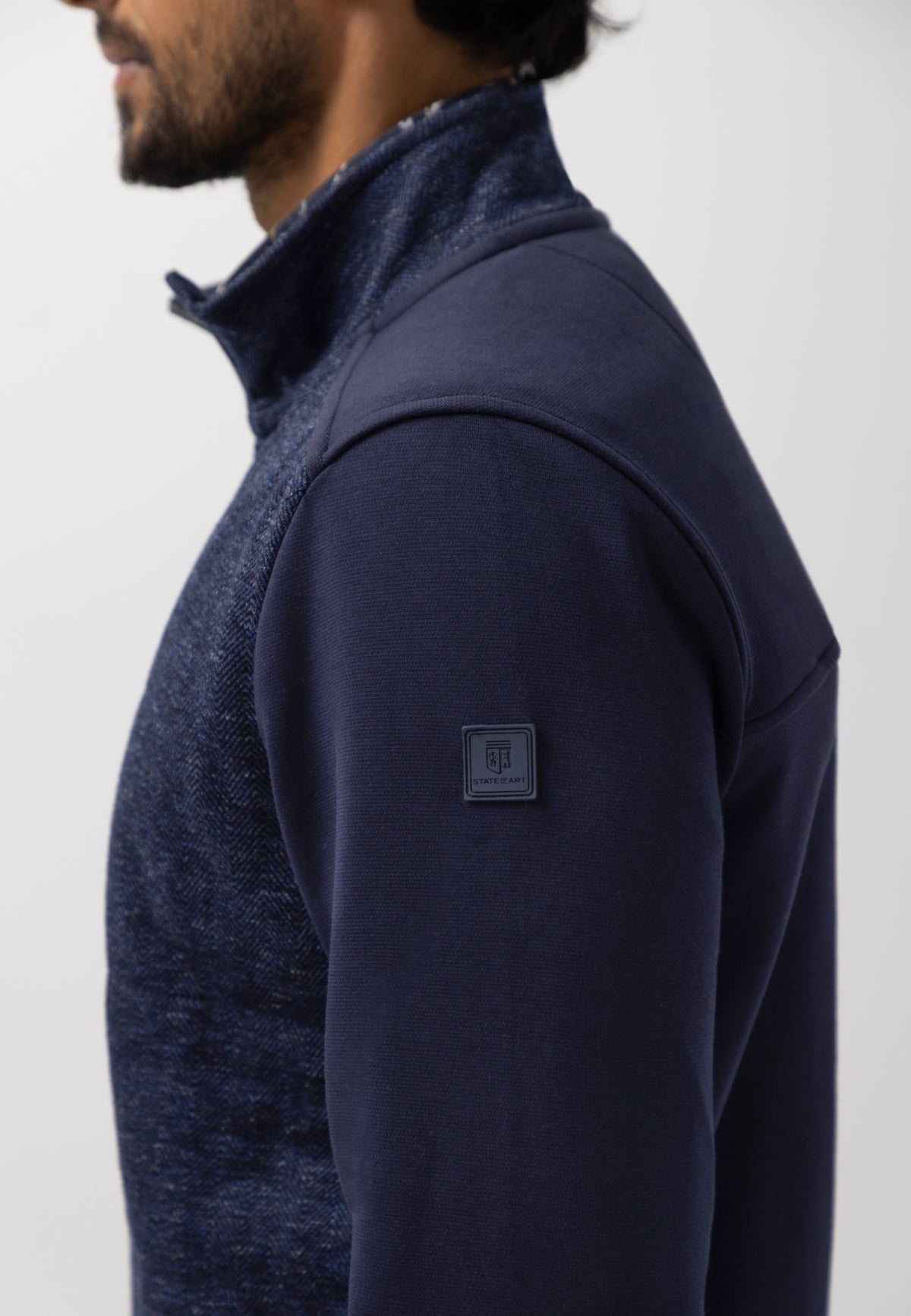 Dubbelgebreid sweatvest