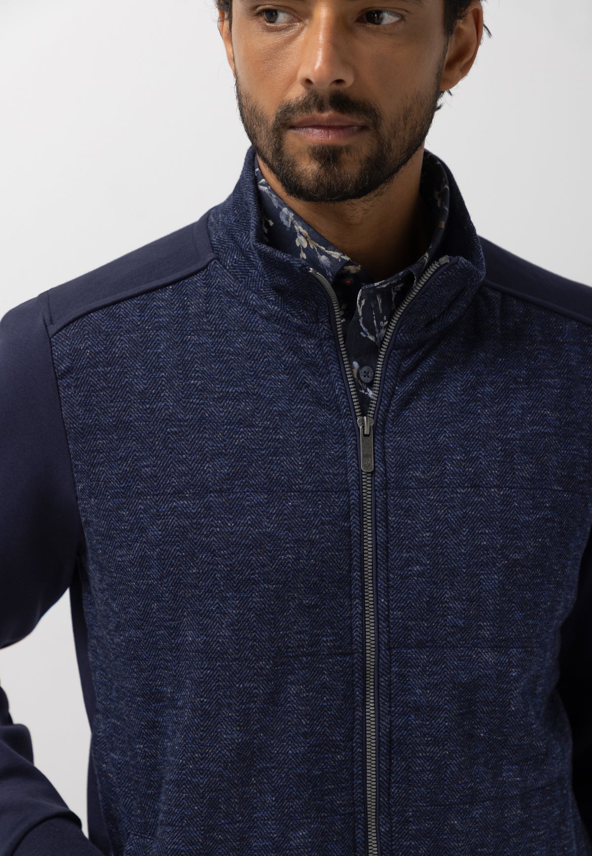 Dubbelgebreid sweatvest