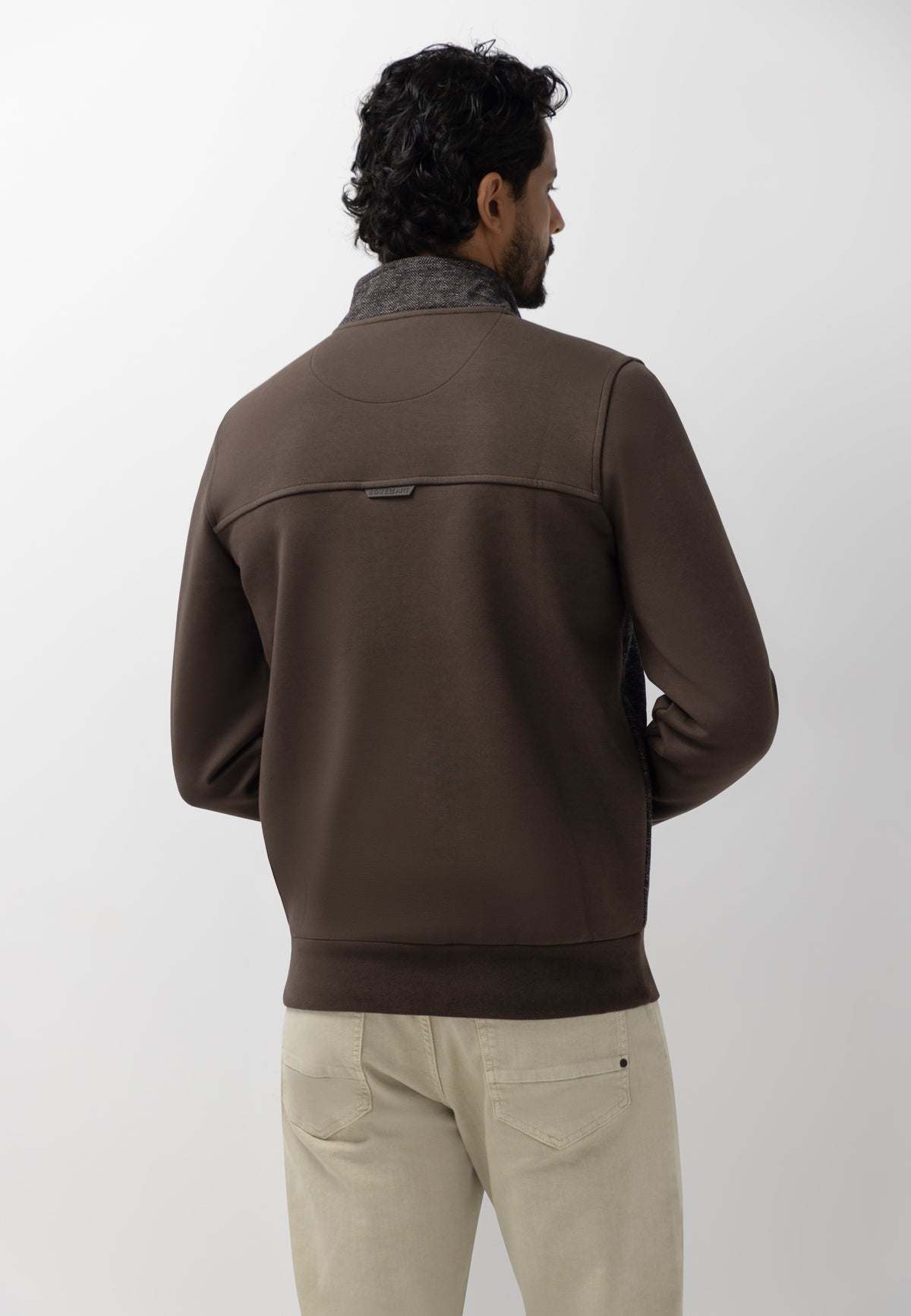 Dubbelgebreid sweatvest