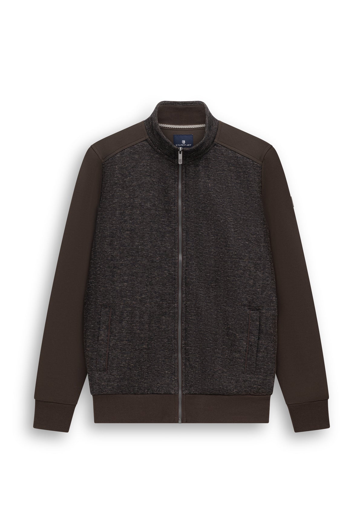 Dubbelgebreid sweatvest