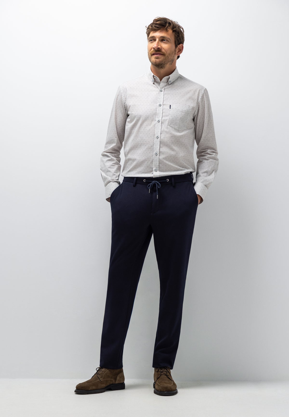NAVIGATOR chino in stretchstof