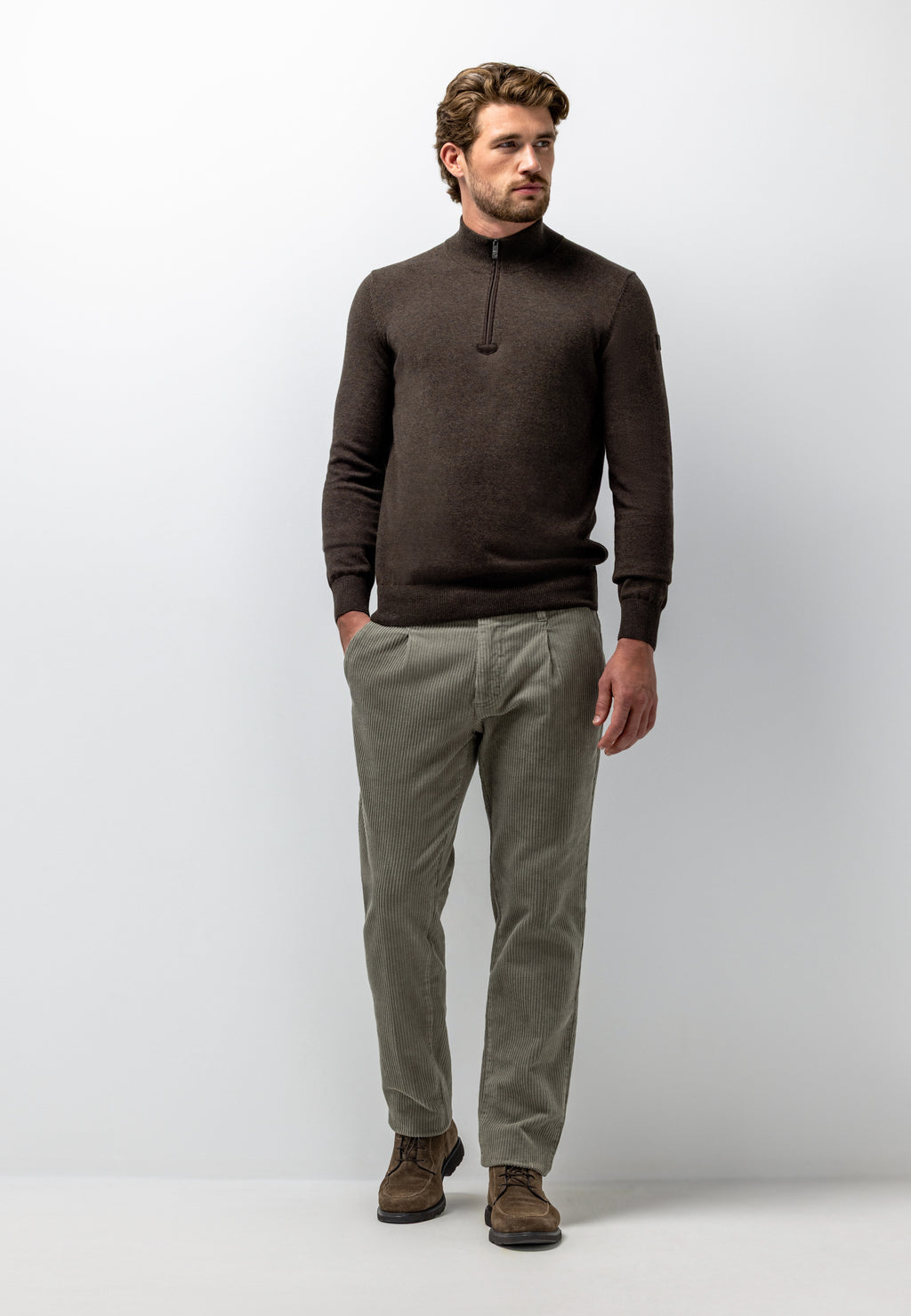 Chino NAVIGATOR en velours côtelé stretch