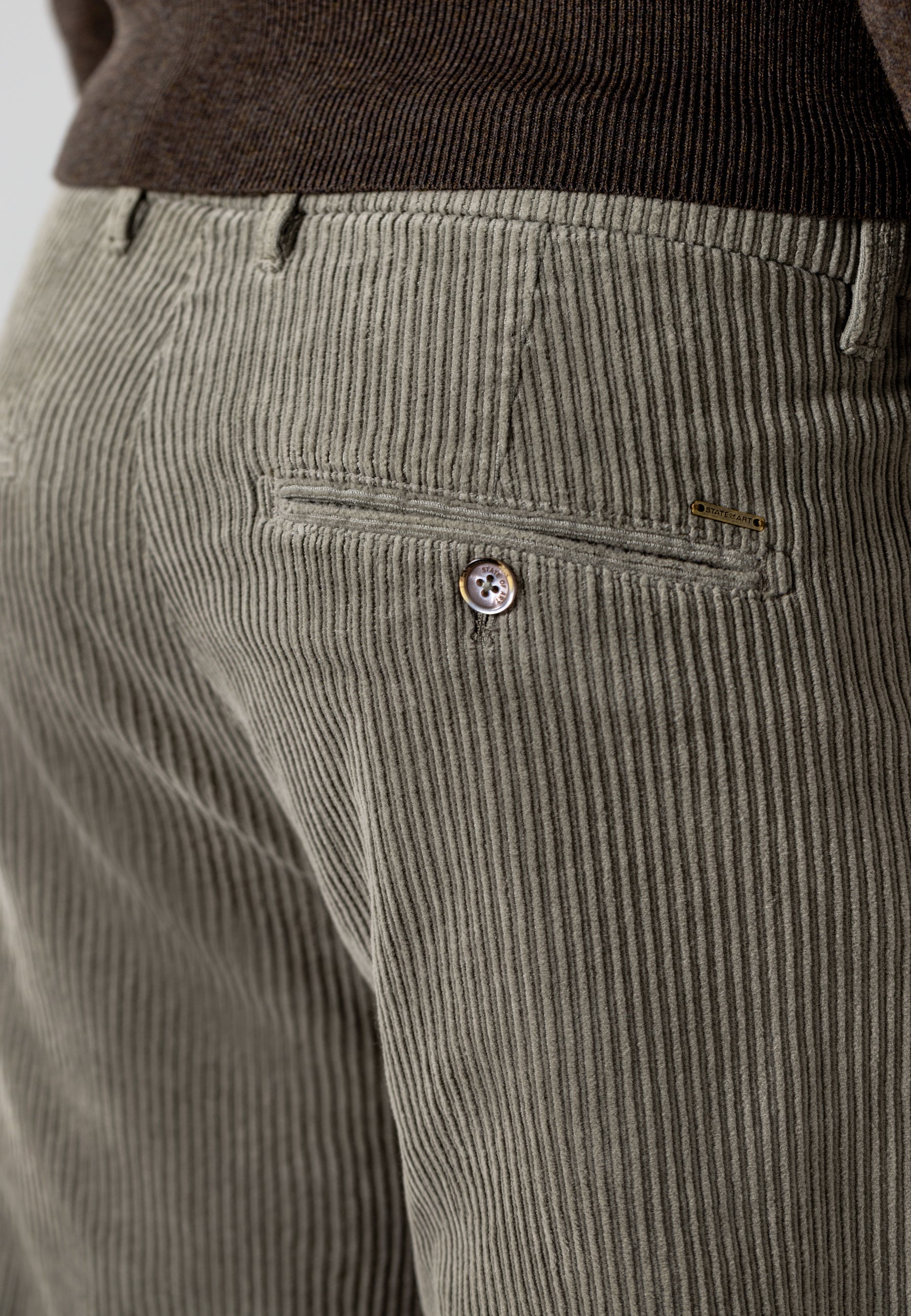 Chino NAVIGATOR en velours côtelé stretch