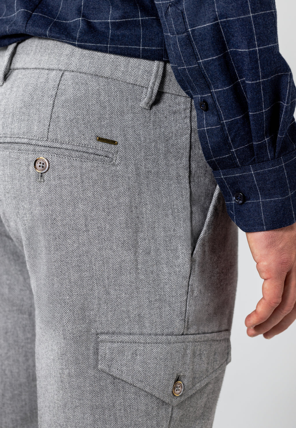 Pantalon cargo chiné NAVIGATOR