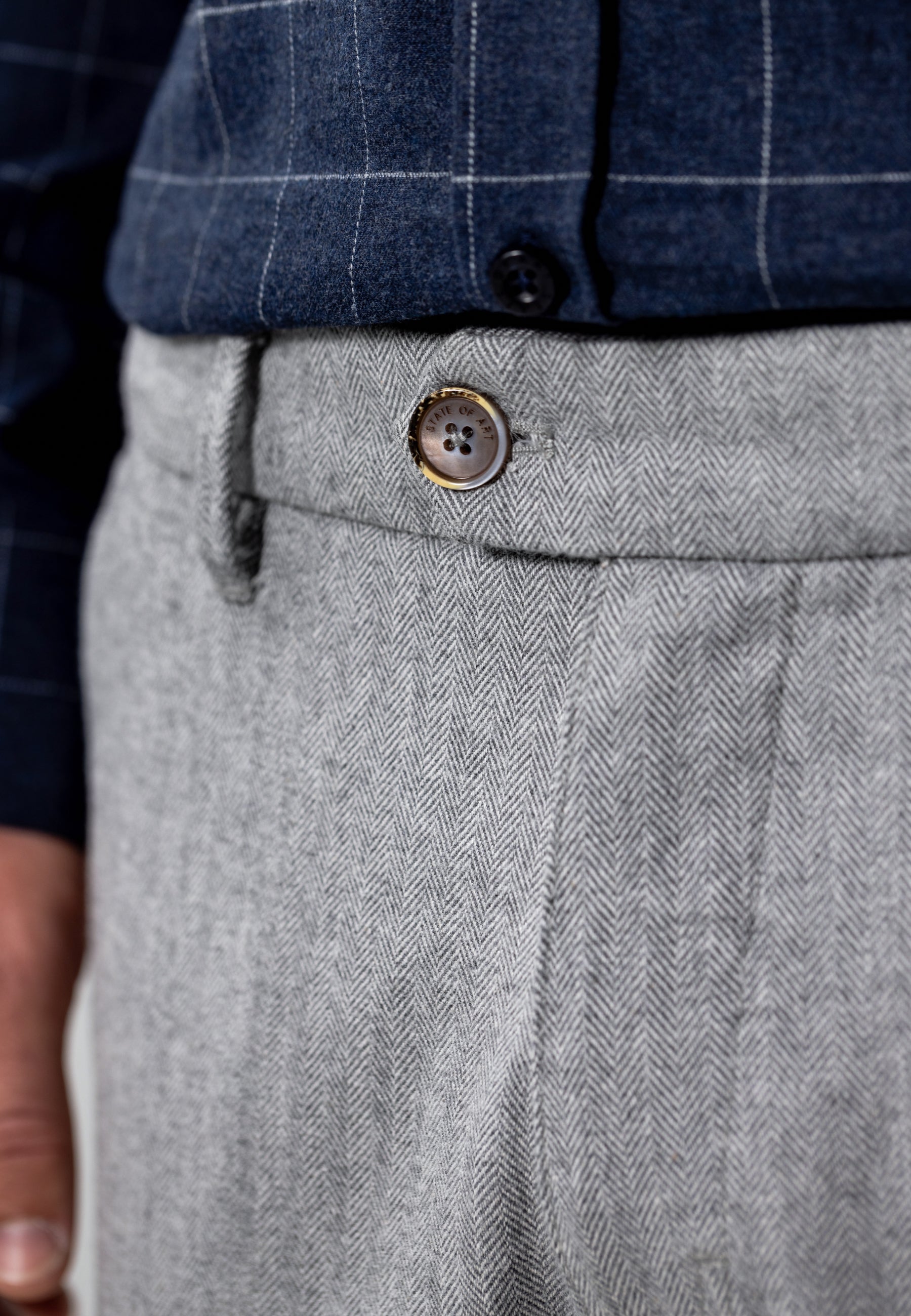 Pantalon cargo chiné NAVIGATOR