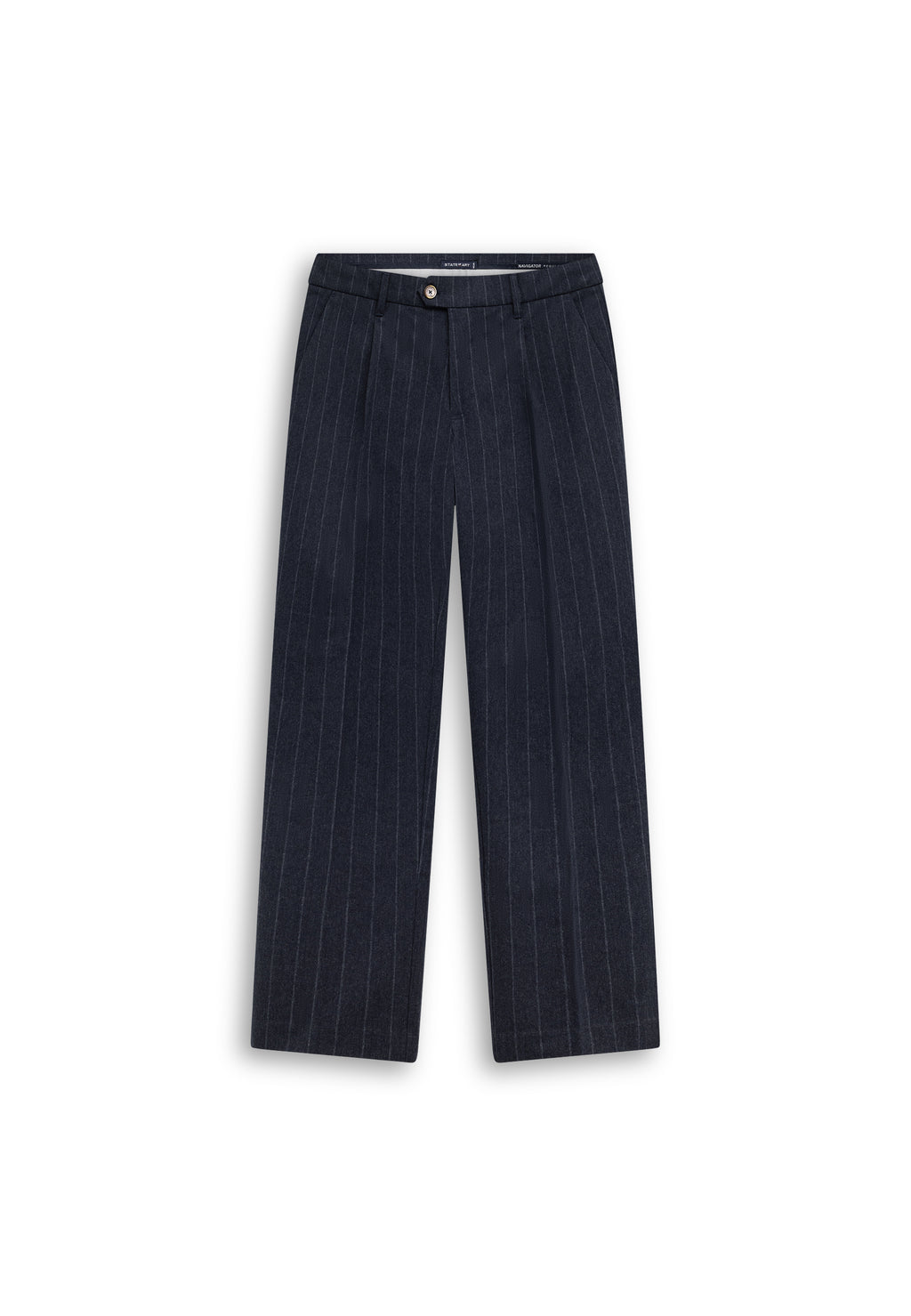 NAVIGATOR gestreepte chino in stretchshof