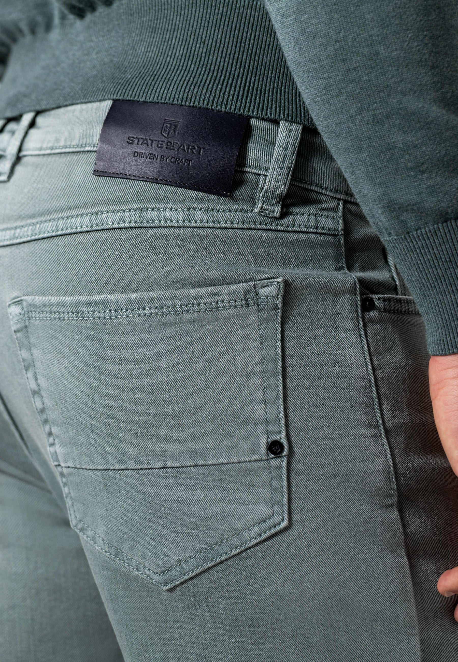 Pantalon 5 poches RACER en denim stretch coloré