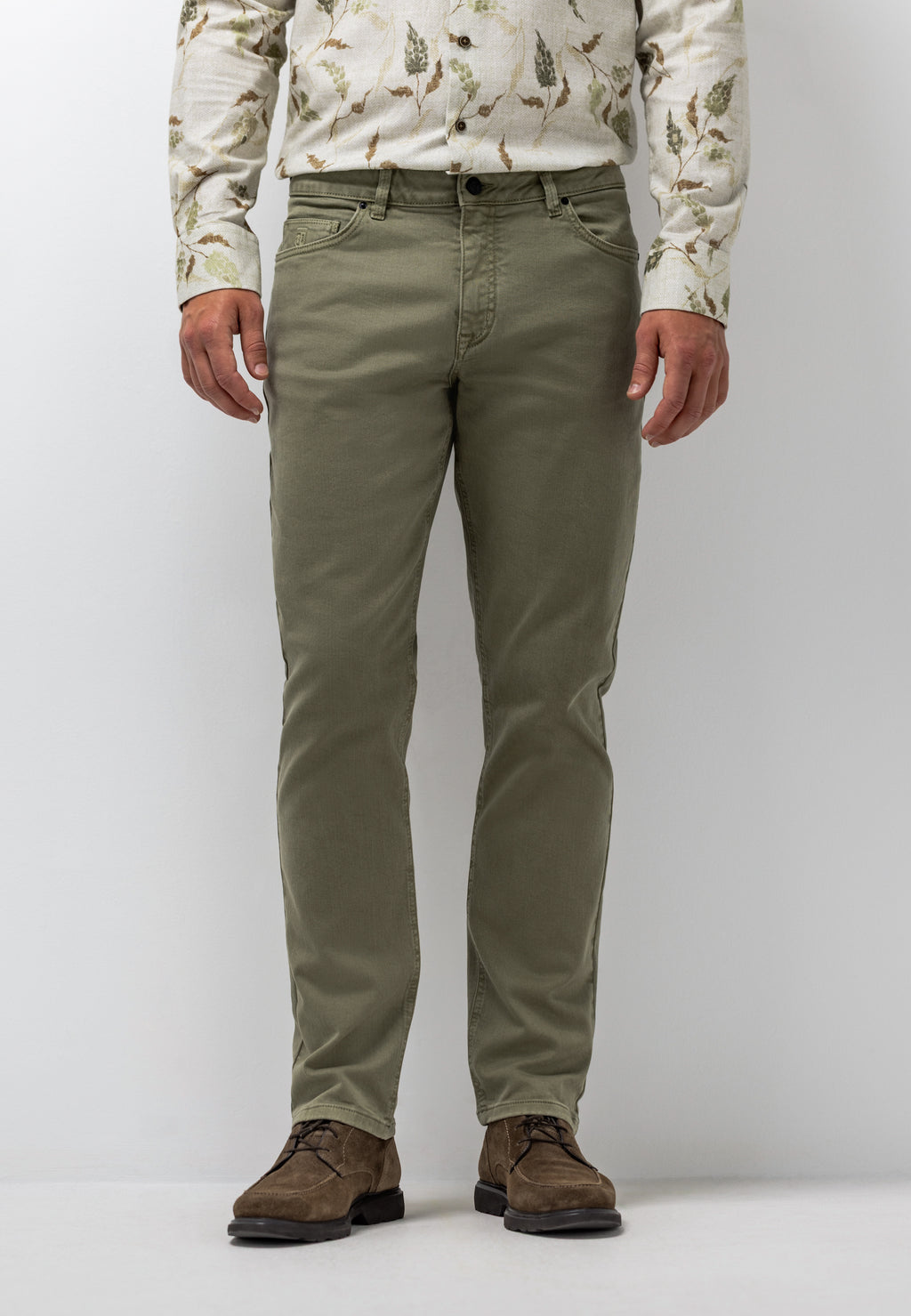 RACER 5-pocket van gekleurd stretchdenim