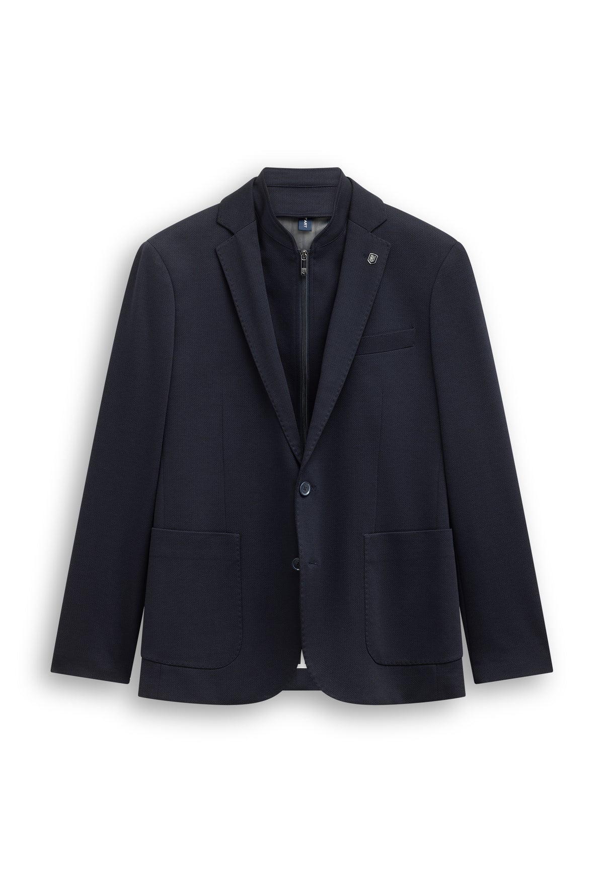 Gemêleerde blazer met visgraatdessin