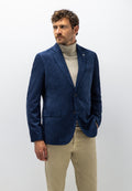 Gemêleerde blazer met reverskraag
