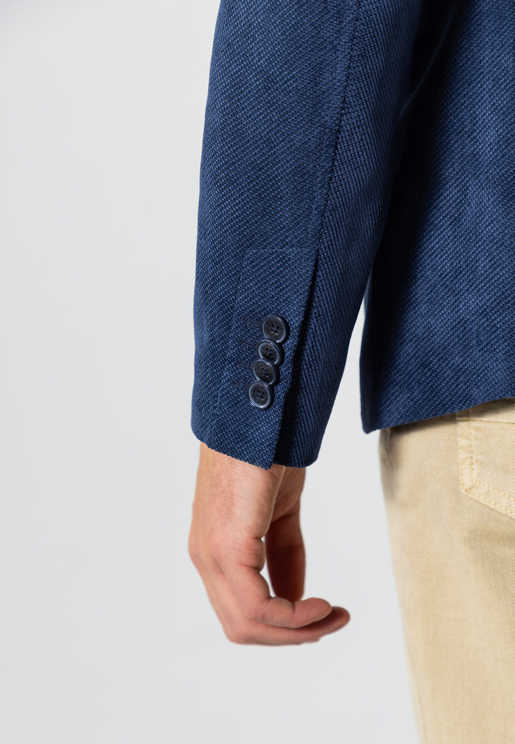 Gemêleerde blazer met reverskraag