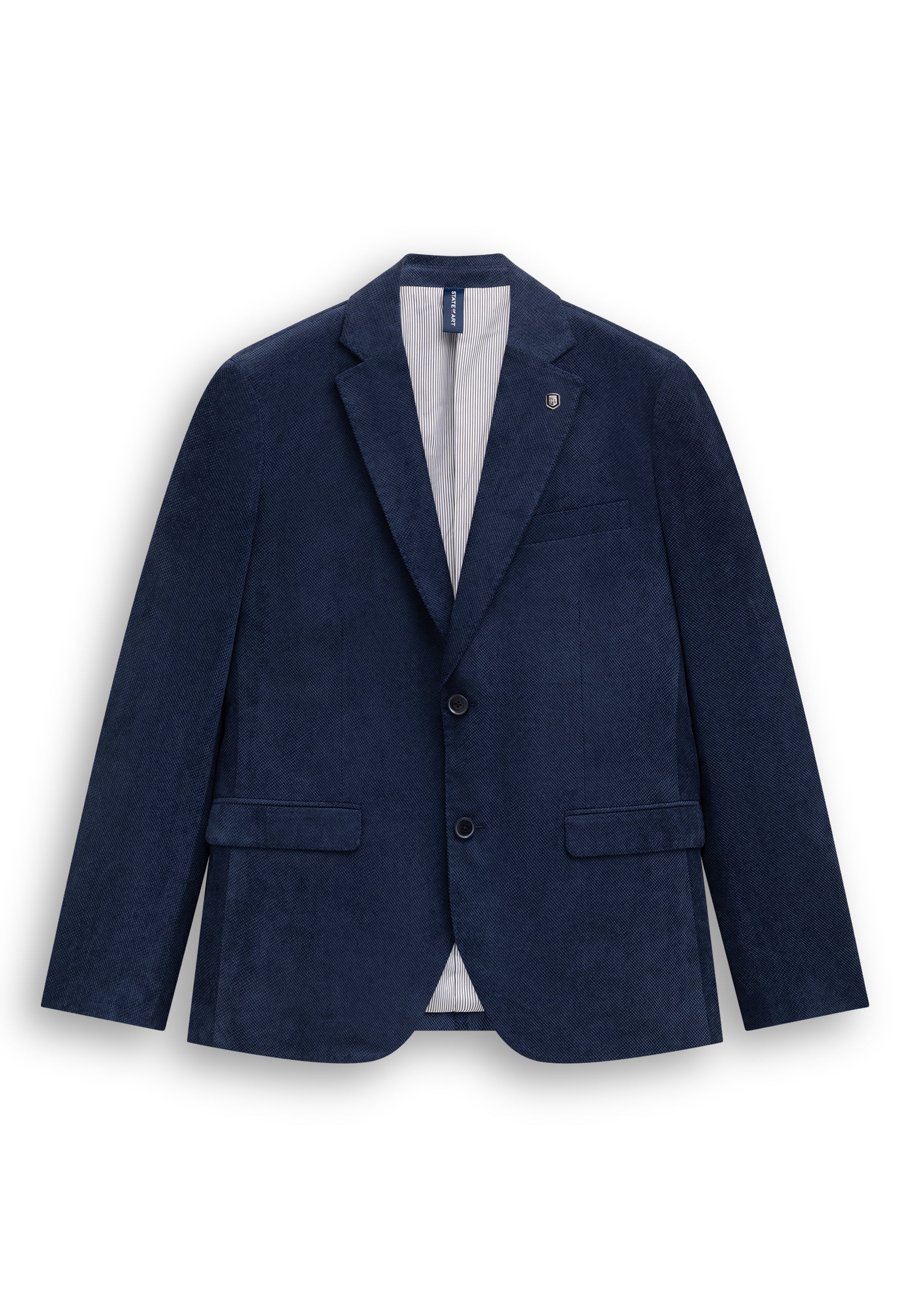 Gemêleerde blazer met reverskraag