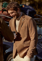 Blazer chiné à col à revers