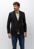 Blazer chiné à col à revers