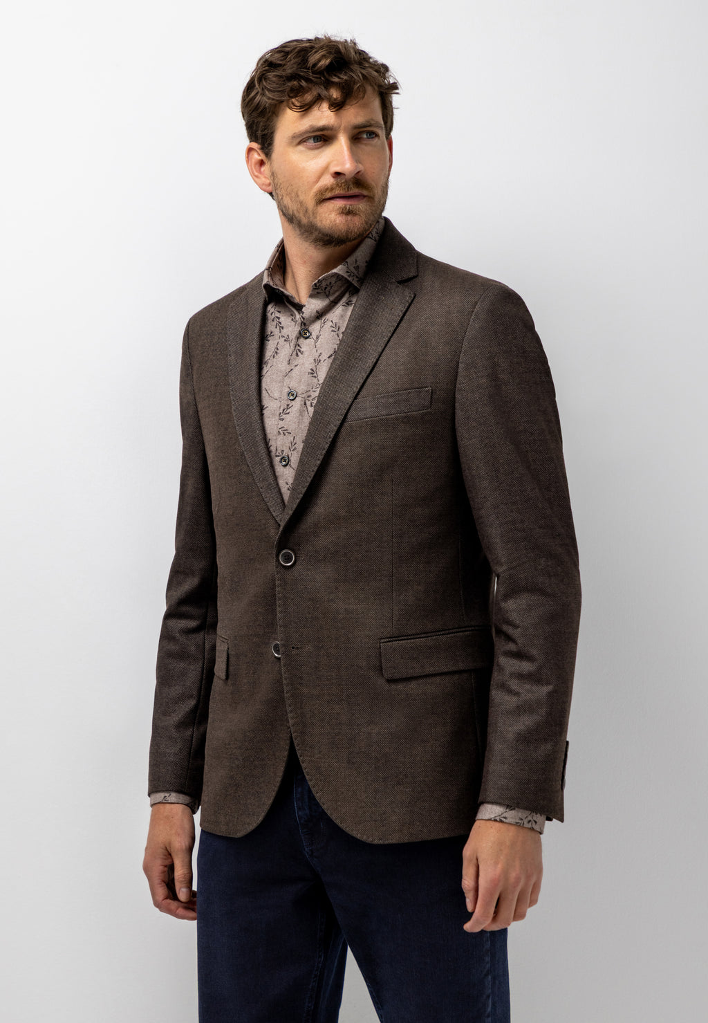 Blazer met gemêleerd dessin
