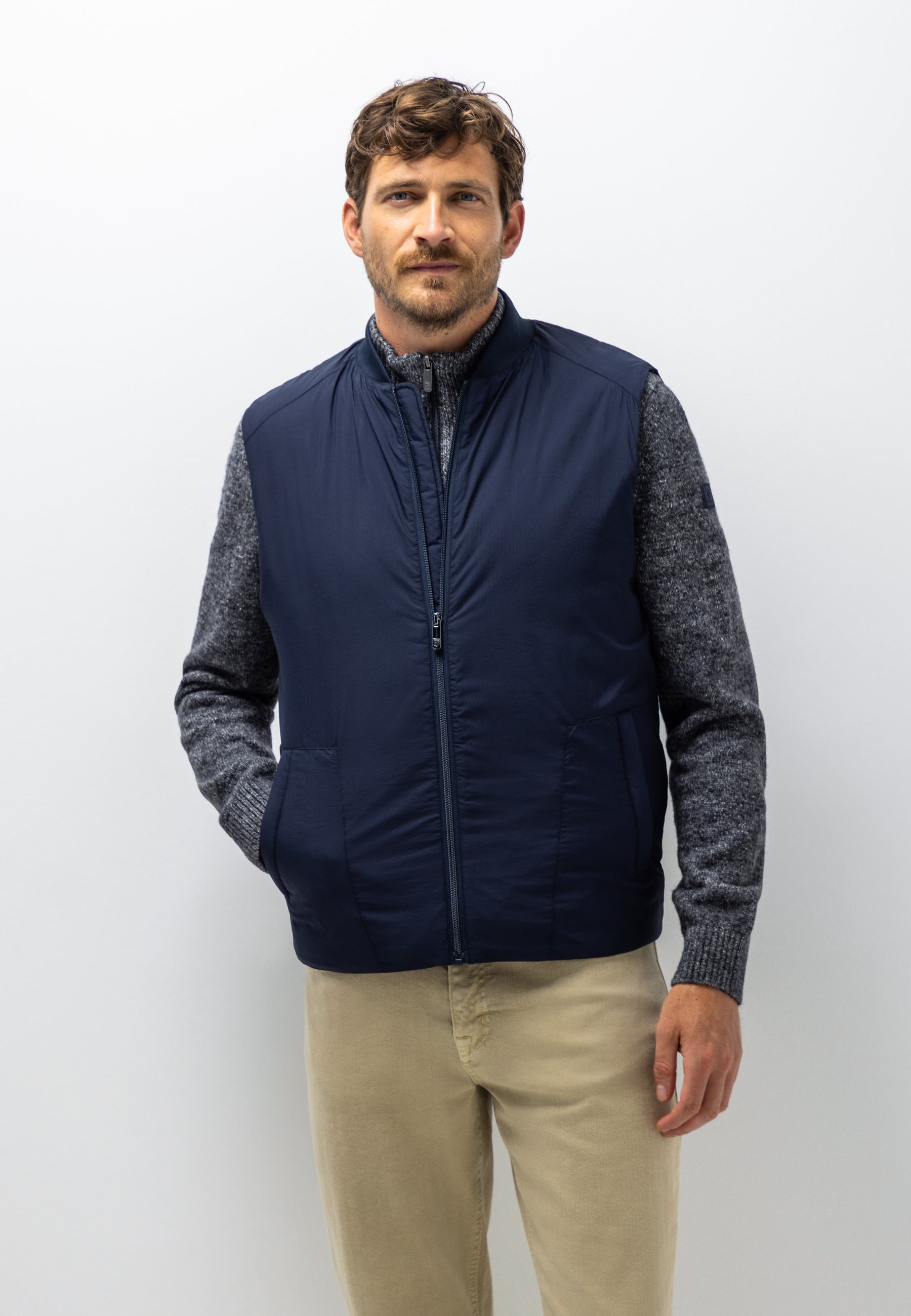 Gilet avec col bomber