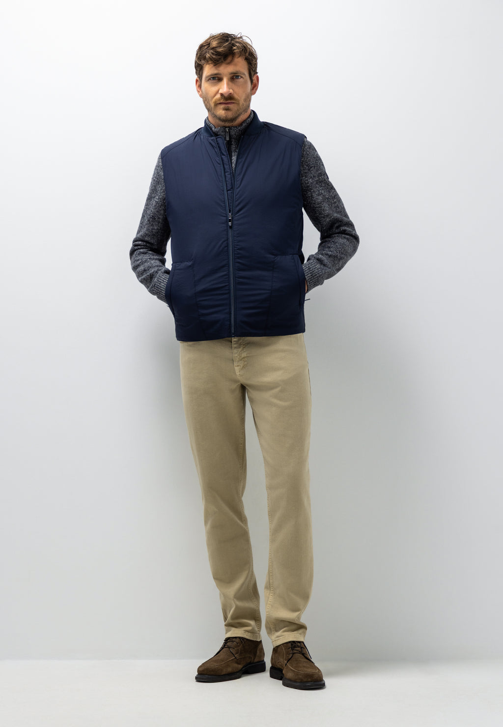 Gilet avec col bomber
