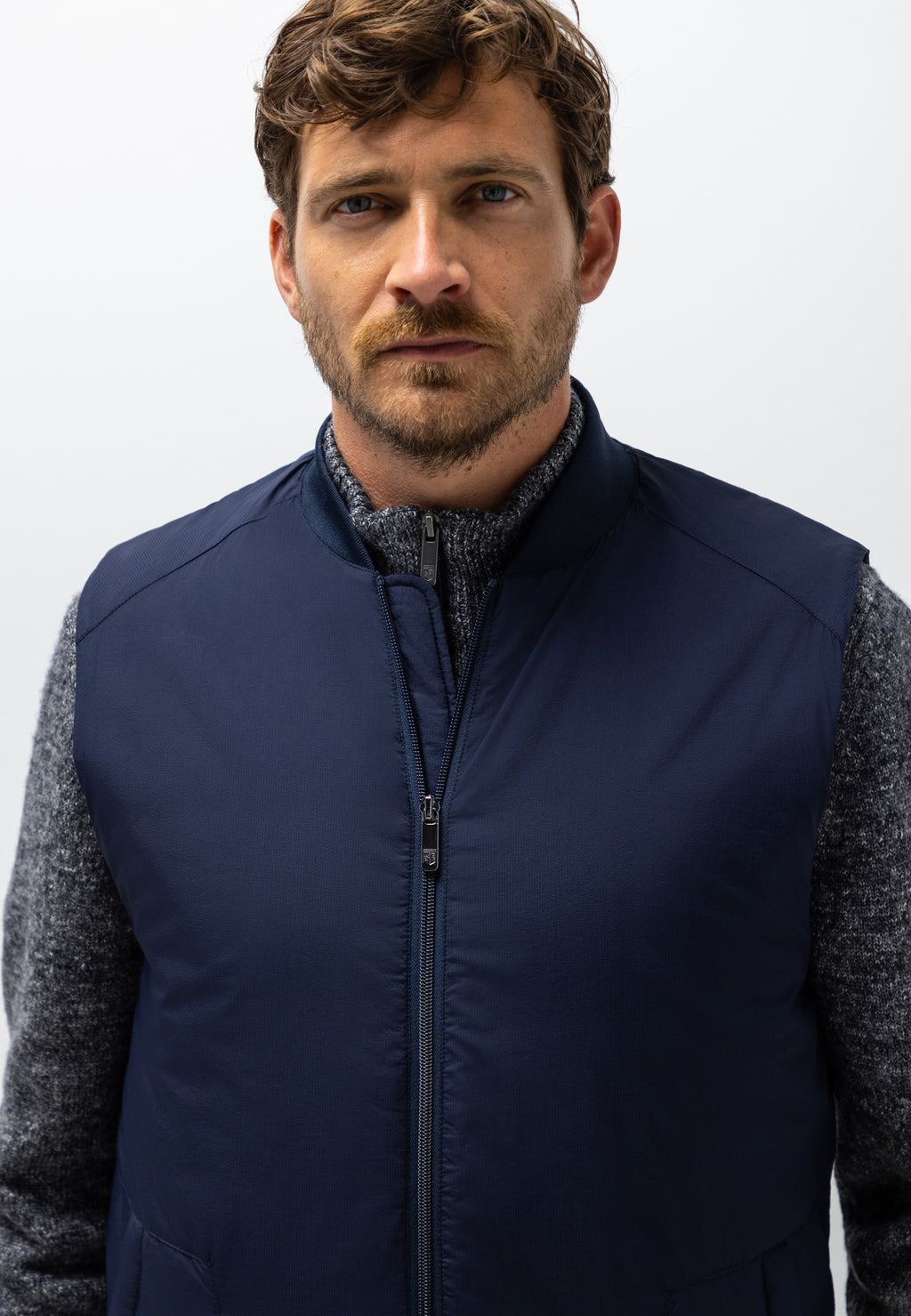 Gilet avec col bomber
