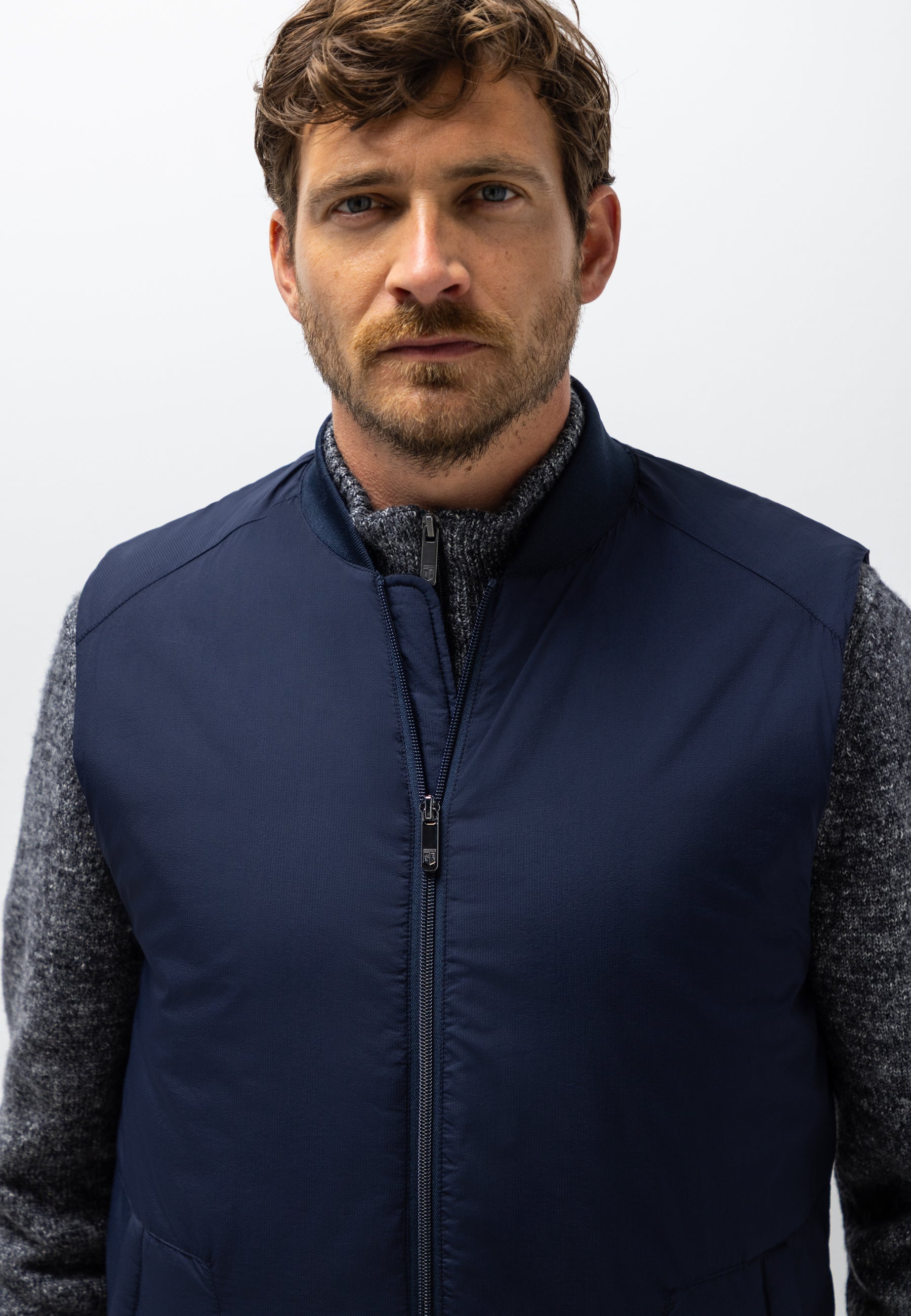 Gilet avec col bomber