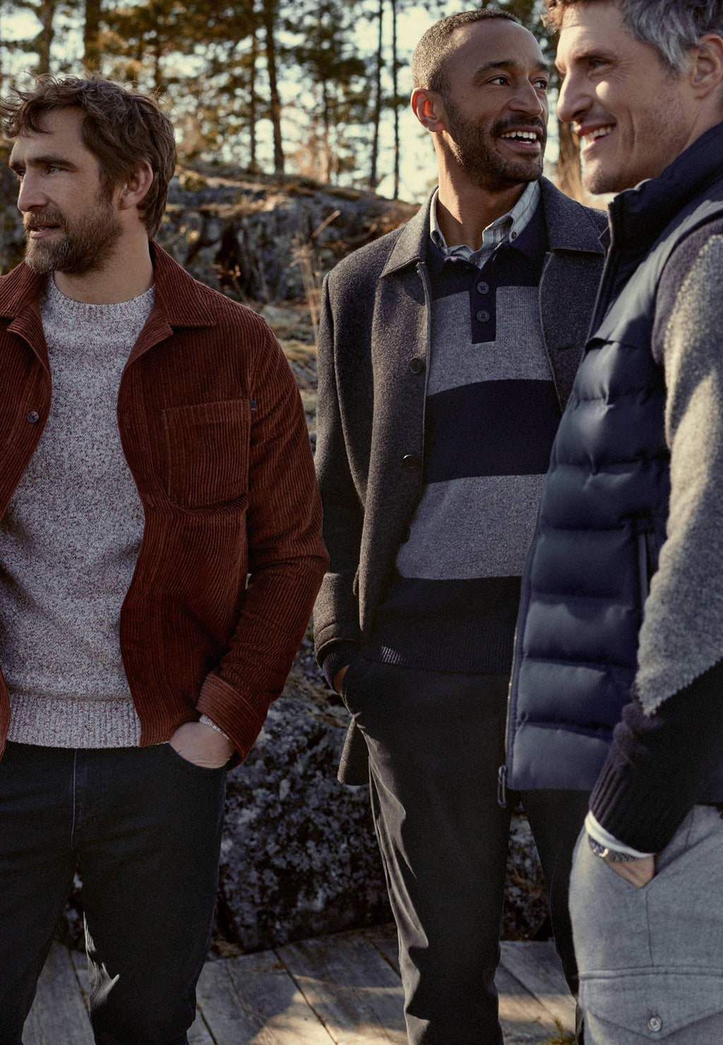 Manteau chiné en mélange de laine