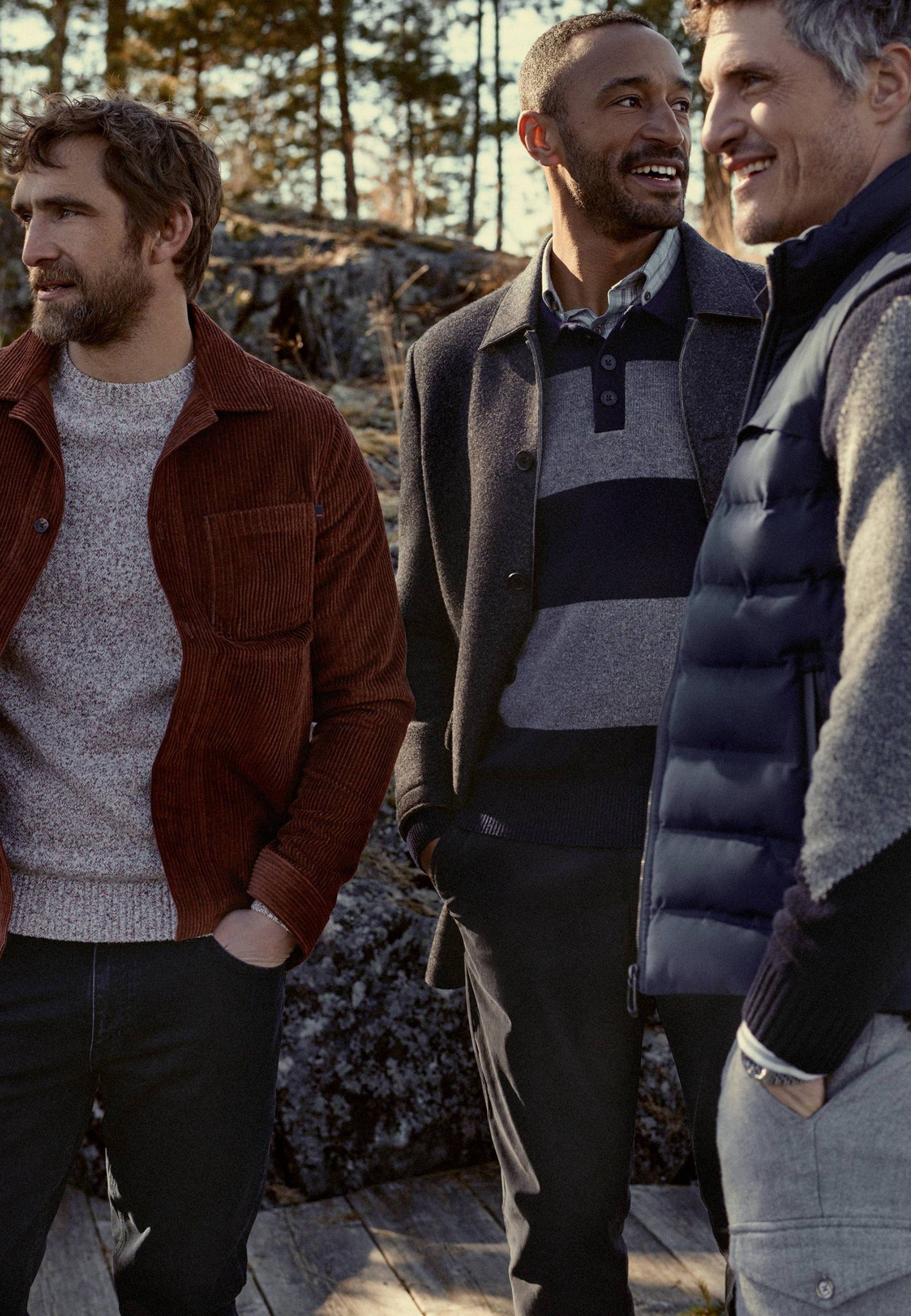 Manteau chiné en mélange de laine
