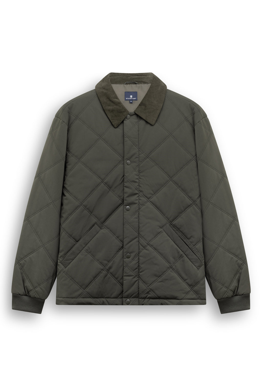Veste matelassée à surpiqûres losanges