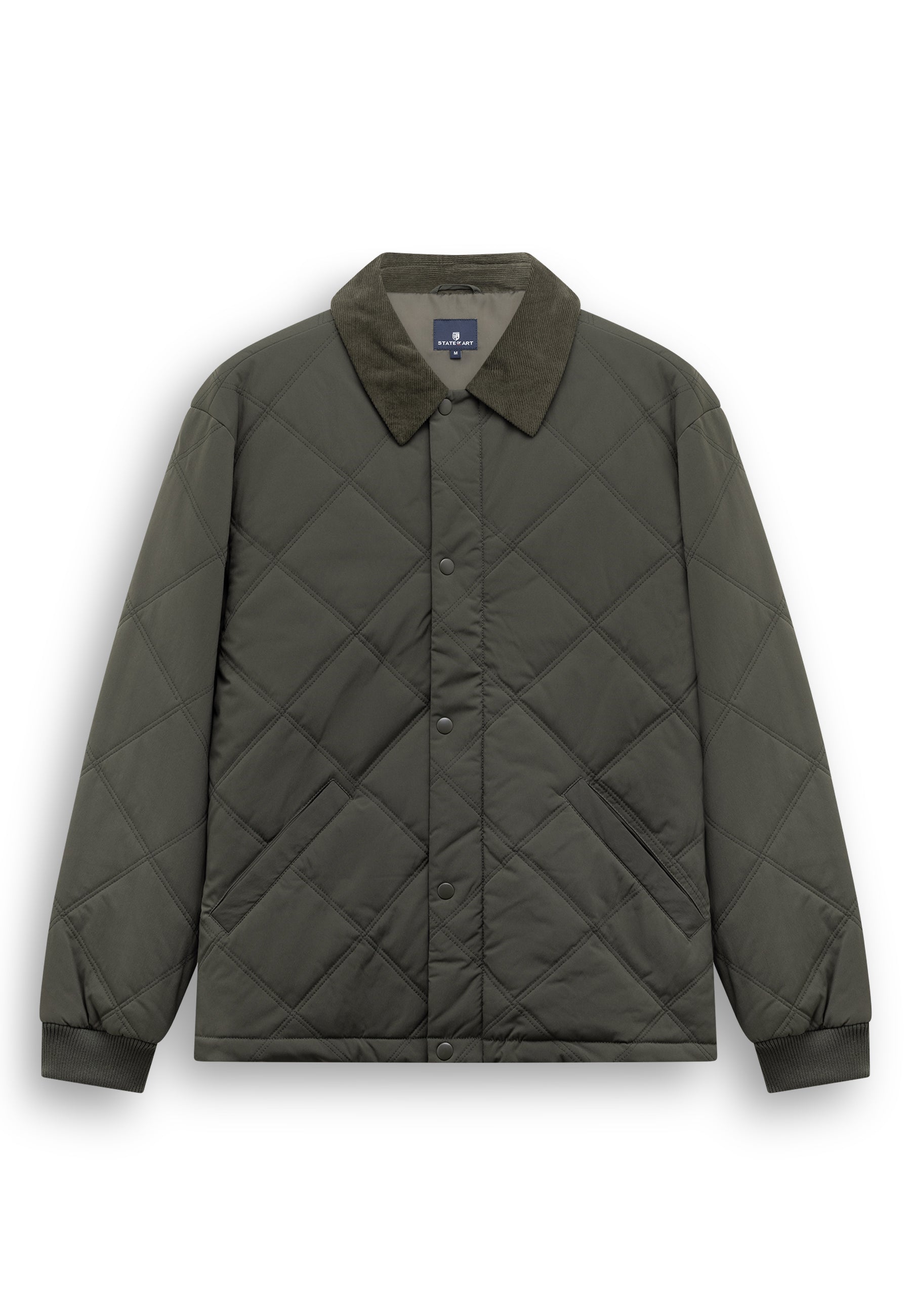 Veste matelassée à surpiqûres losanges